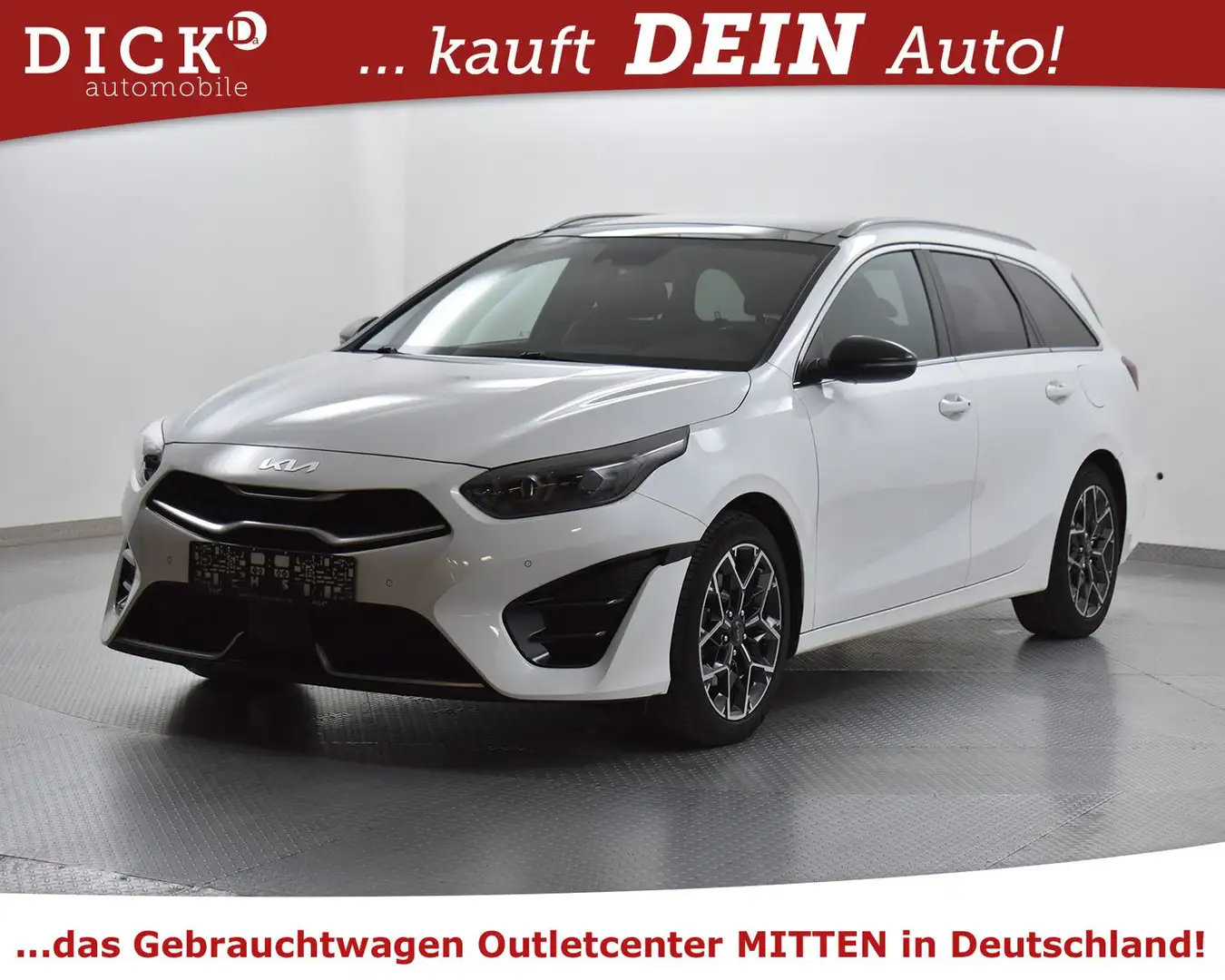 Kia Ceed SW / cee'd SW Cee'd SW 1.6d DCT GT-Line PANO+MEMO+AHK+JBL+VOLL Weiß - 2