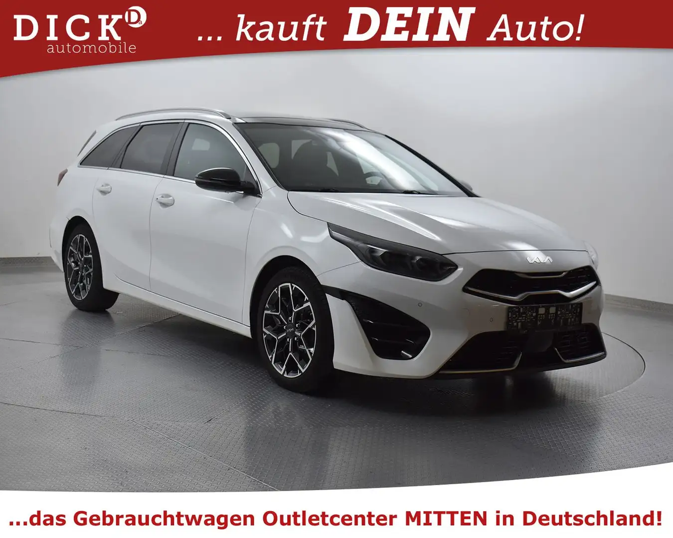 Kia Ceed SW / cee'd SW Cee'd SW 1.6d DCT GT-Line PANO+MEMO+AHK+JBL+VOLL Weiß - 1