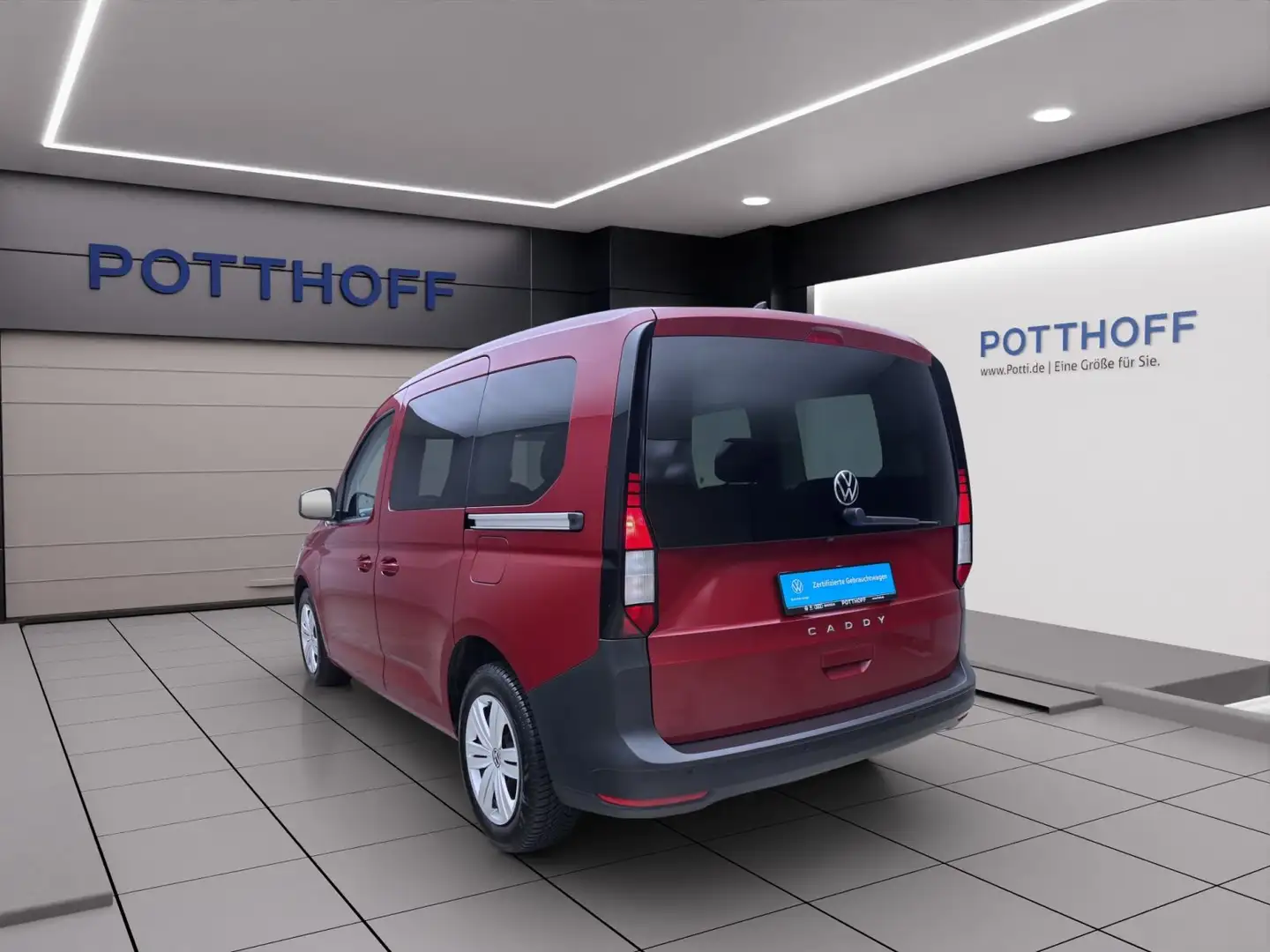 Volkswagen Caddy 1.5 TSI KOMBI KR KAMERA NAVI KLIMA SHZG Rot - 2