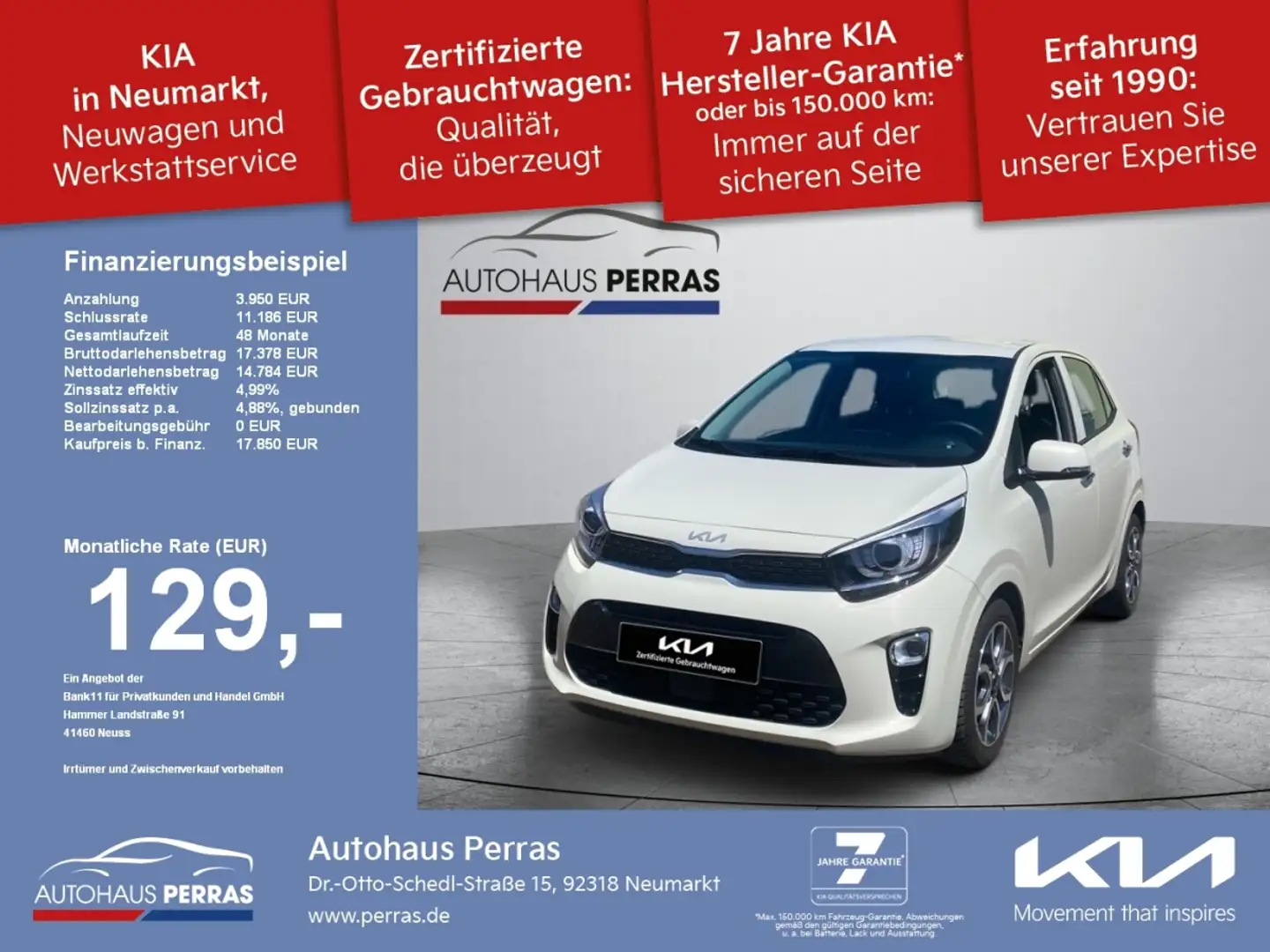 Kia Picanto 1.2 Spirit AT Komfort Navi +LM PDC KAM Beige - 1