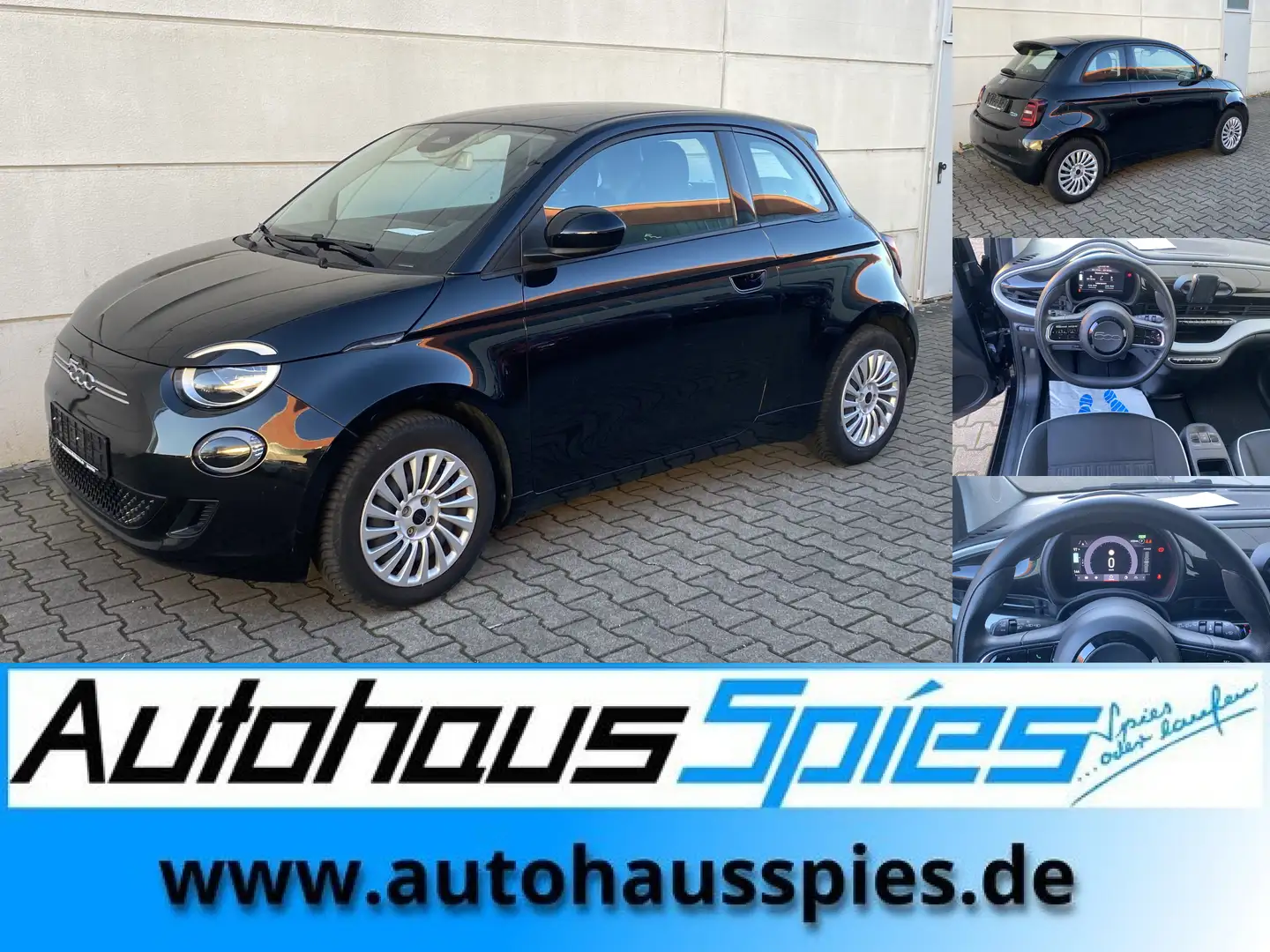 Fiat 500e e 23,8 kWh Action VzAss SpurAss PDC hi Bt Nero - 1