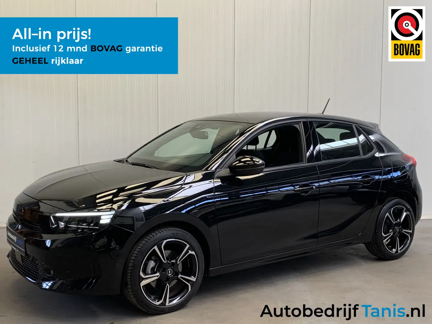 Opel Corsa 1.2 Turbo GS Sport 100PK PANODAK-CAMERA-ECC-PDC-LM Zwart - 1