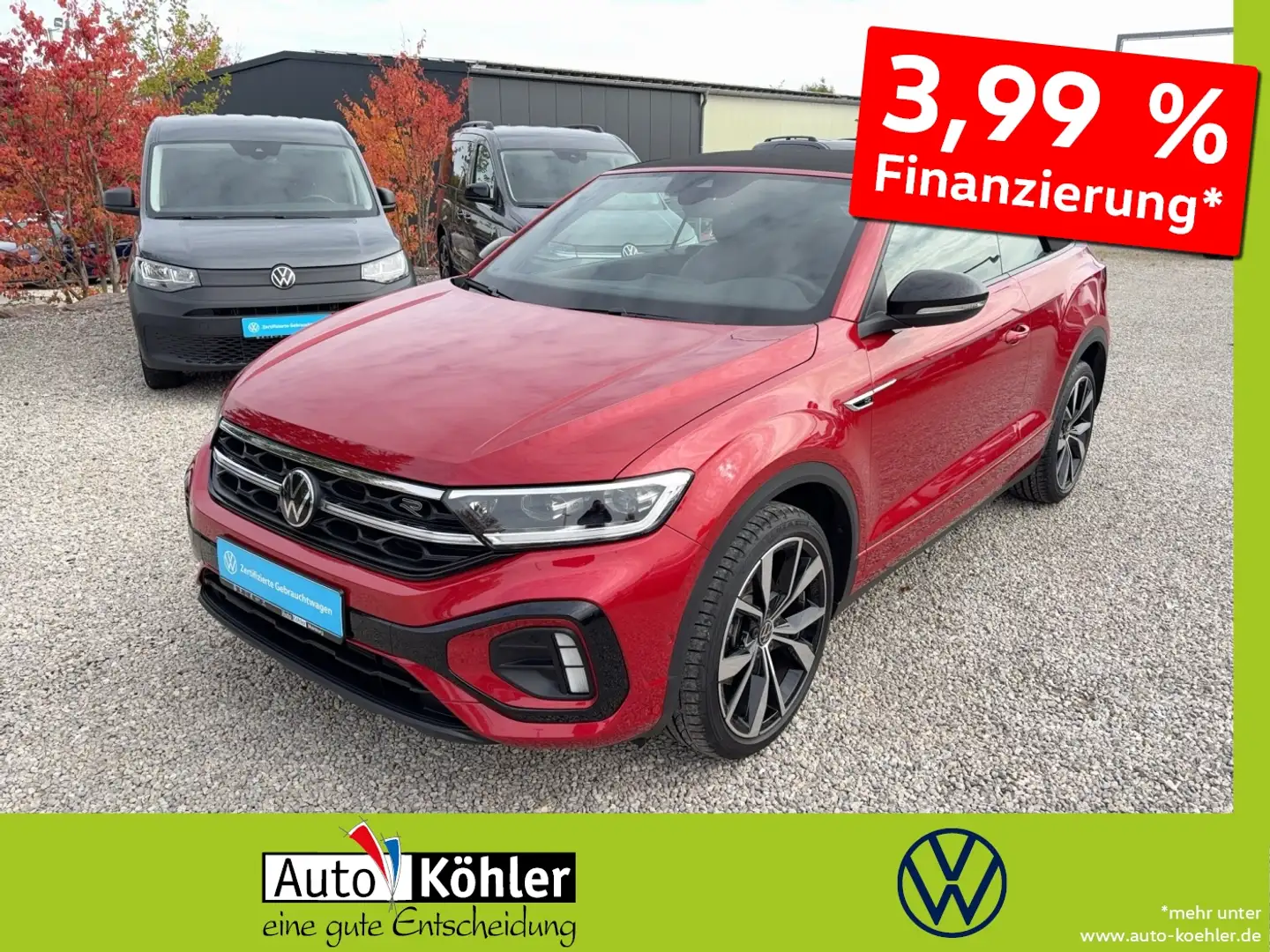 Volkswagen T-Roc Cabriolet R-Line TSi DSG Black+CarPlay+ACC Rot - 1
