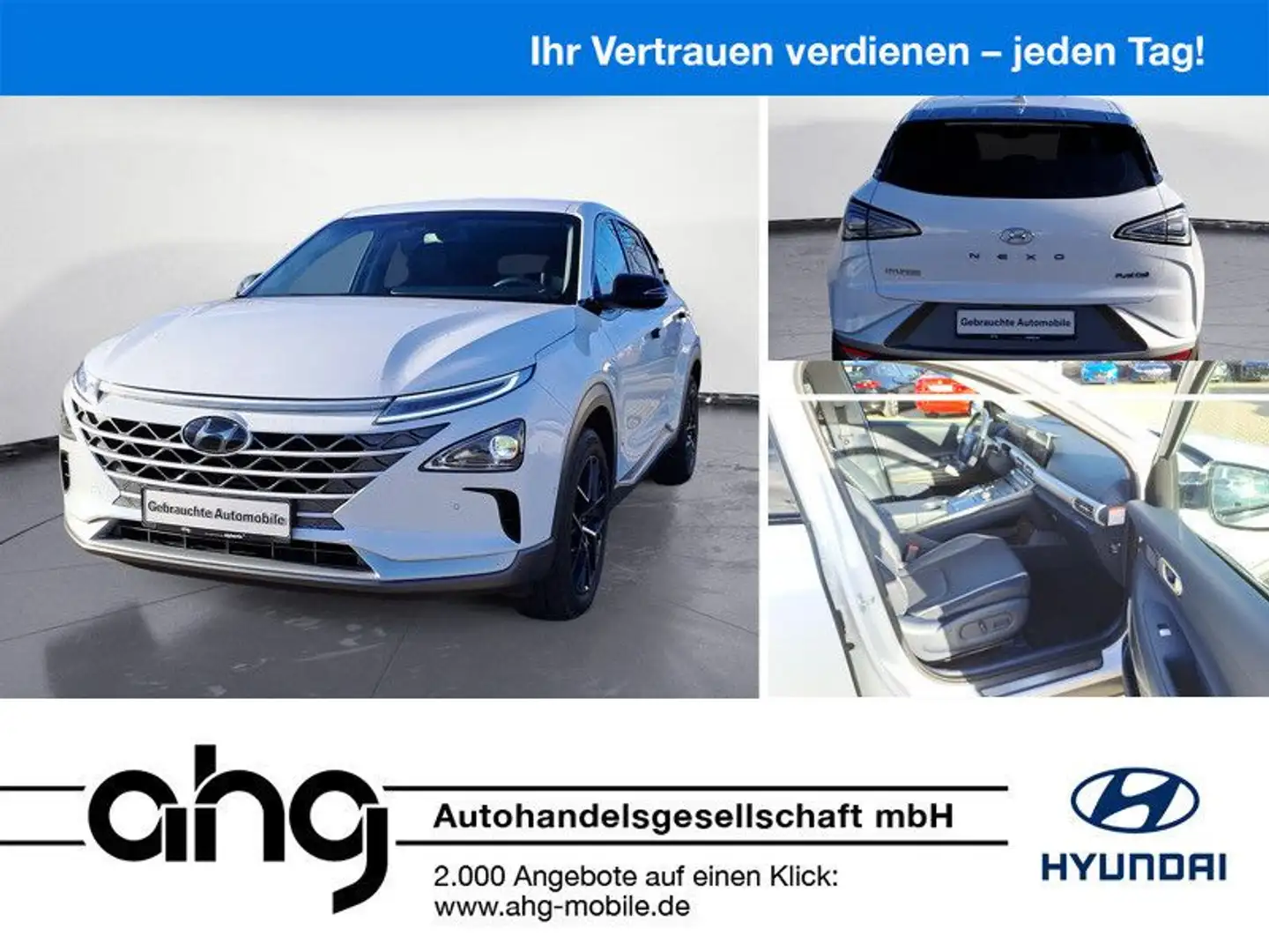 Hyundai NEXO Fuel Cell Navi Tempomat Bluetooth PDC Klima Fehér - 1