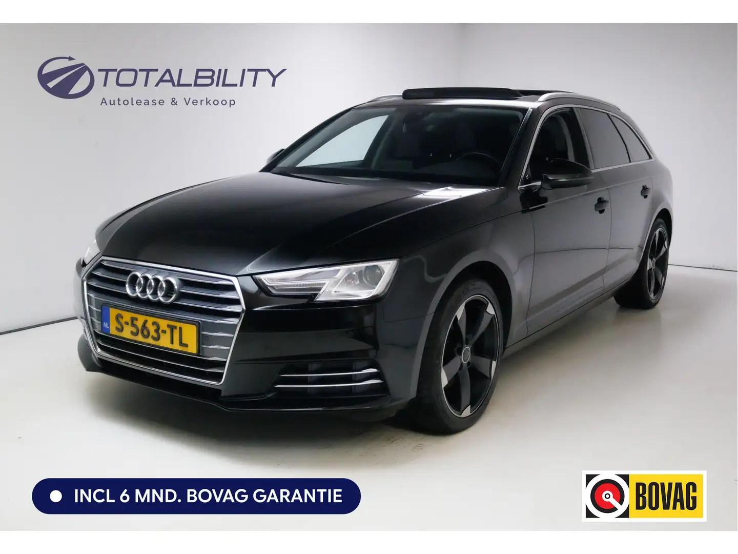 Audi A4 Avant 2.0 TFSI MHEV Design Pro Line Plus 191 PK au Schwarz - 1