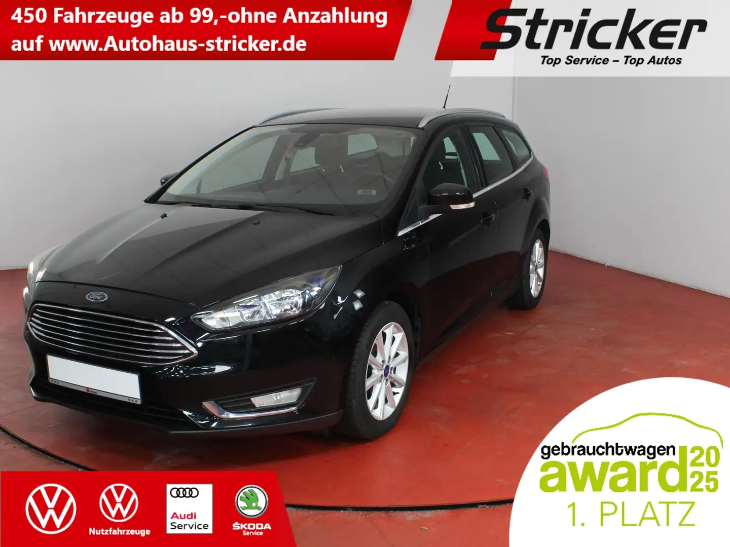 Ford Focus Titanium 1.0 EcoBoost TÜV bis 02/2028 Tempomat Si Noir - 1