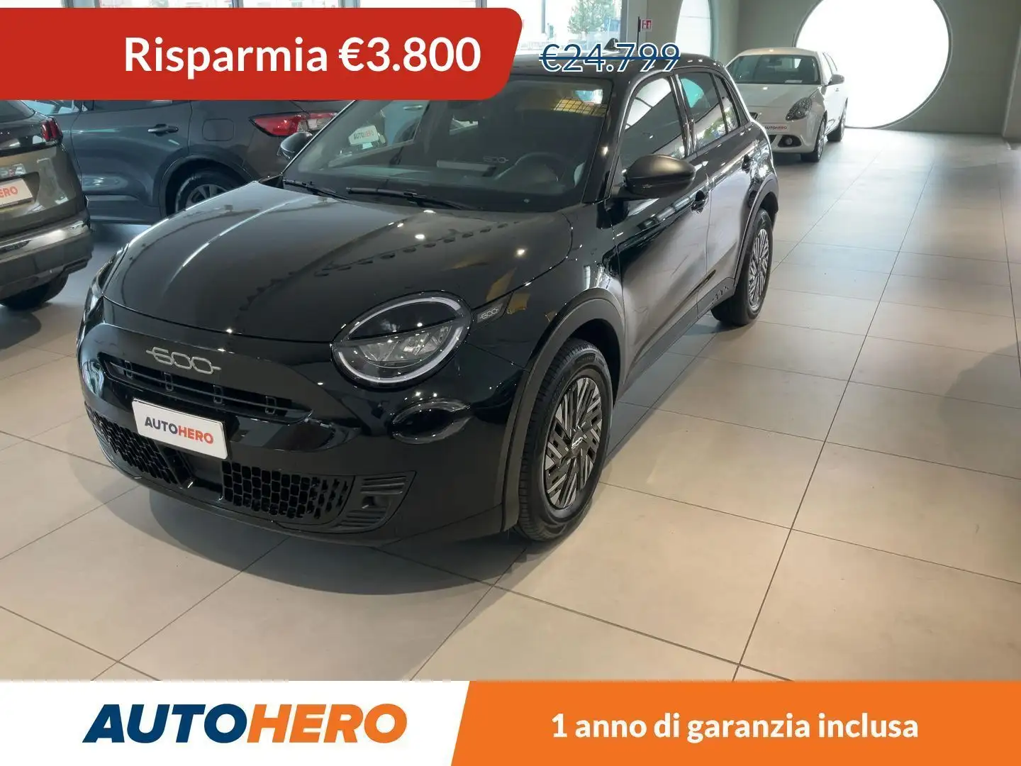 Fiat 600 1.2 Mild-Hybrid Nero - 1