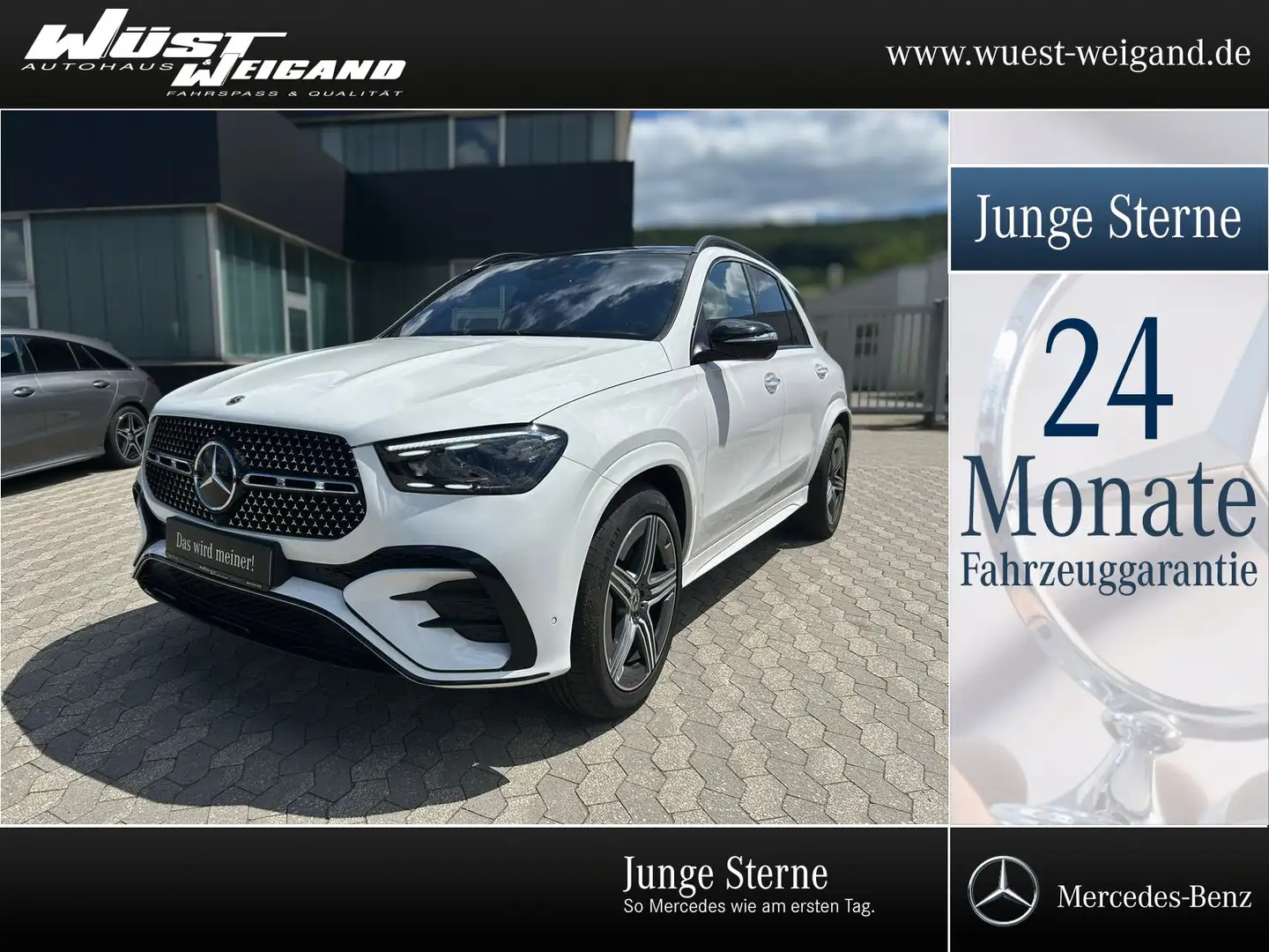 Mercedes-Benz GLE 400 e 4M AMG Distr/Pano/360°/Sound/AHK/Airma Blanc - 1