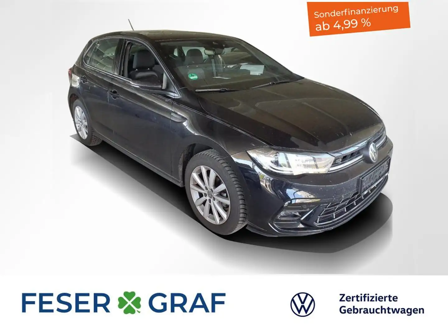 Volkswagen Polo 1.0 TSI R-Line DSG Navi / Kamera / LED Matrix Schwarz - 1