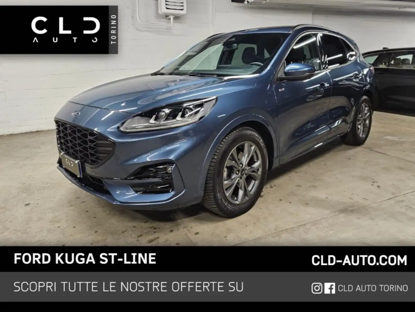 Ford Kuga 2.0 EcoBlue 120 CV aut. ST-Line Blu/Azzurro - 1