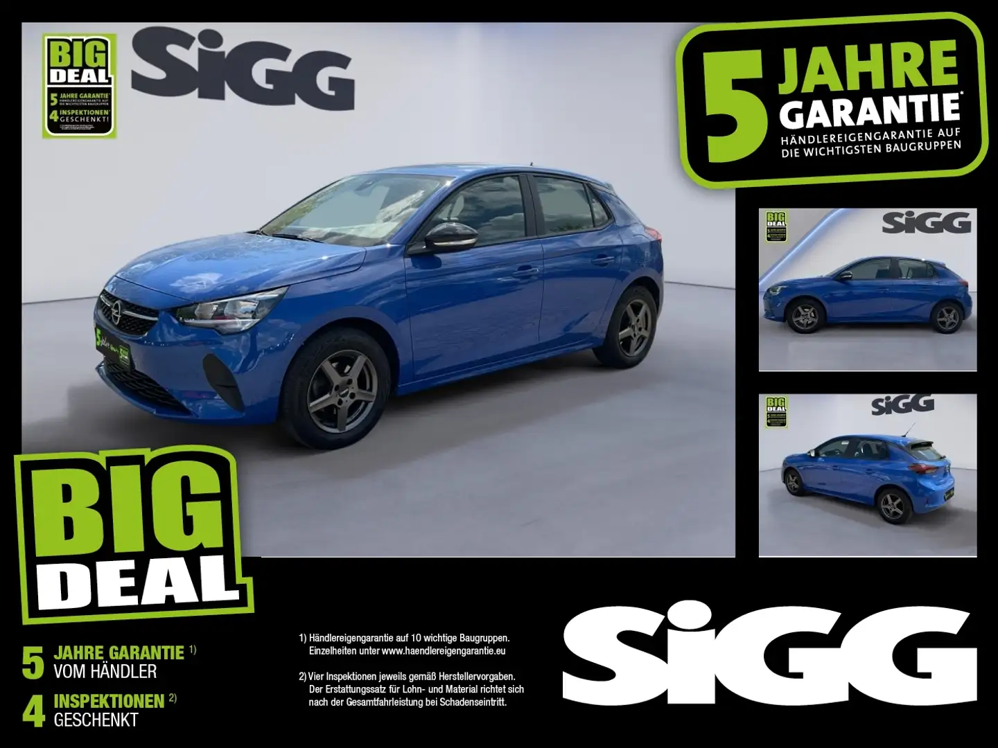 Opel Corsa 1.2 Edition Kamera Lenk & Sitzheizung PDC Blauw - 1