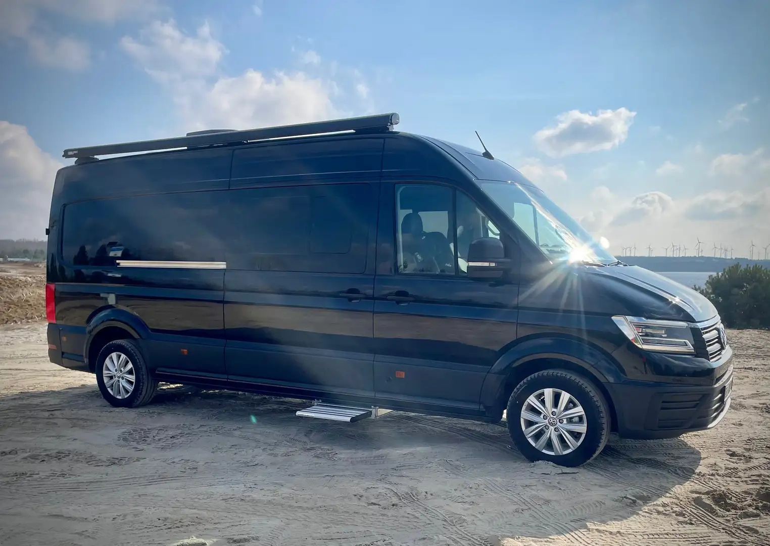 Volkswagen Crafter Crafter Renntransporter Wohnmobil Garage Klima Schwarz - 2
