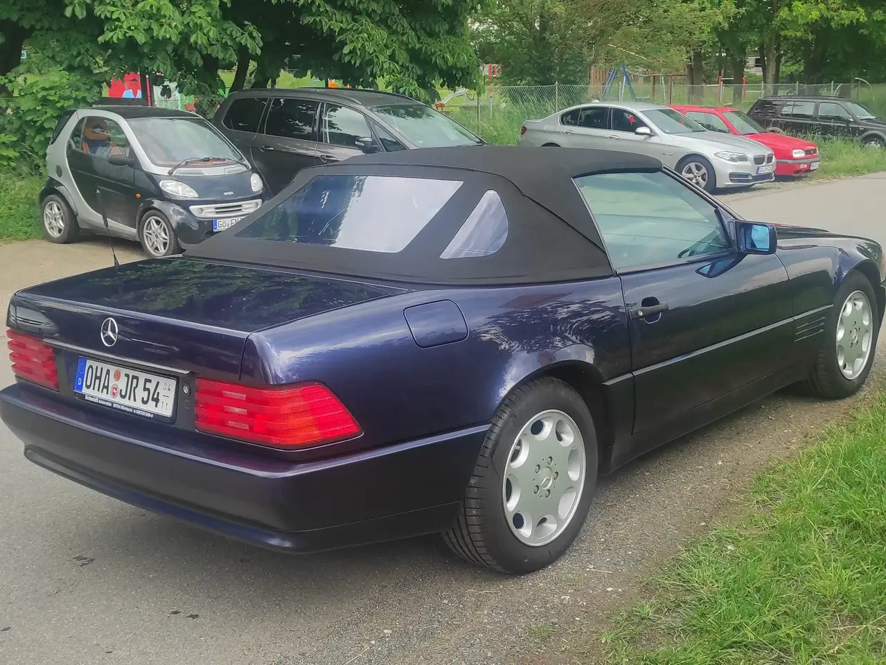 Mercedes-Benz SL 320 Cabrio mit Hardtop in Wagenfarbe, foto 3