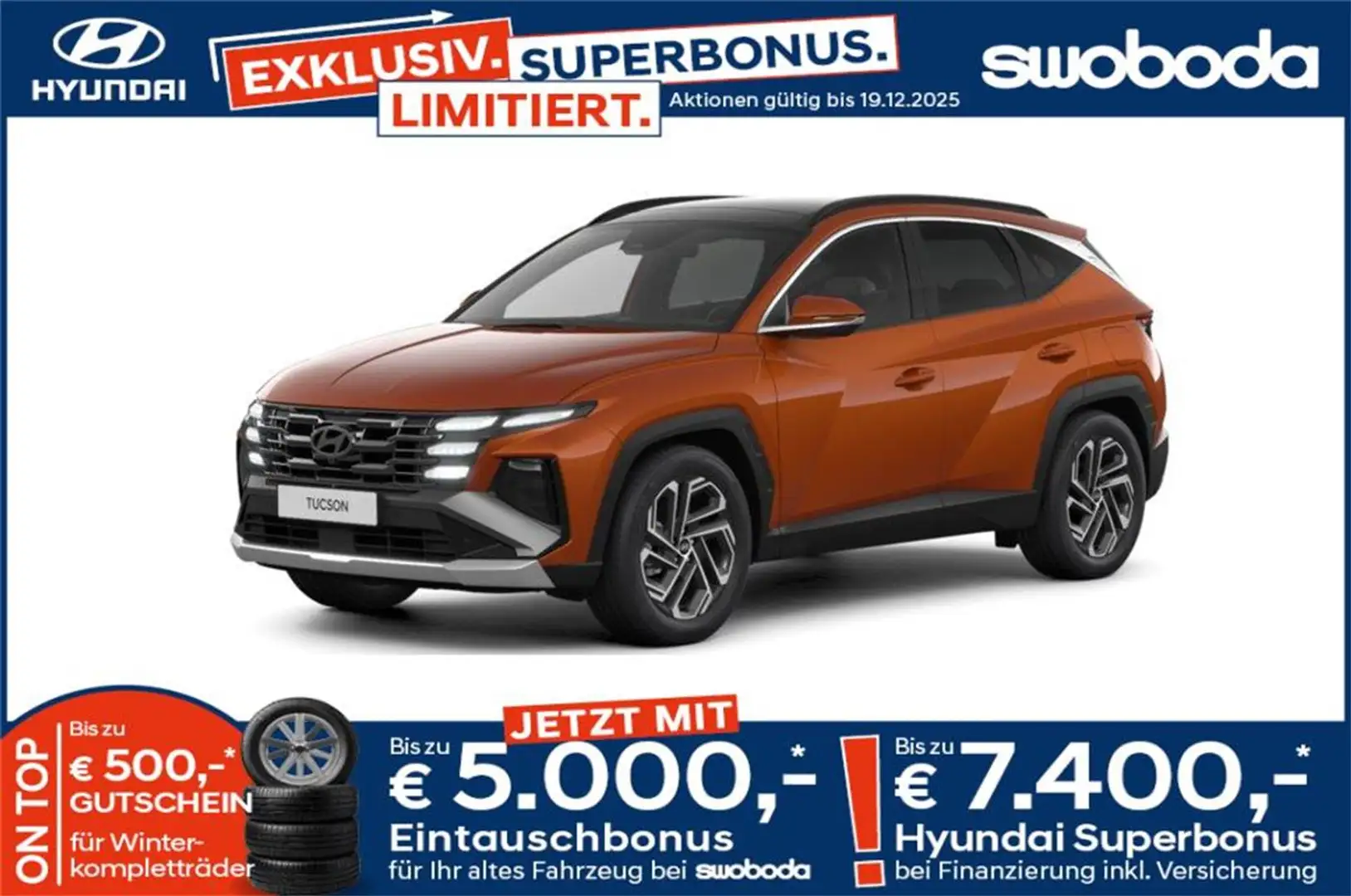 Hyundai TUCSON Tucson NX4 Smart Line 1,6 T-GDi PHEV 2WD t6ps1-P3 Orange - 1