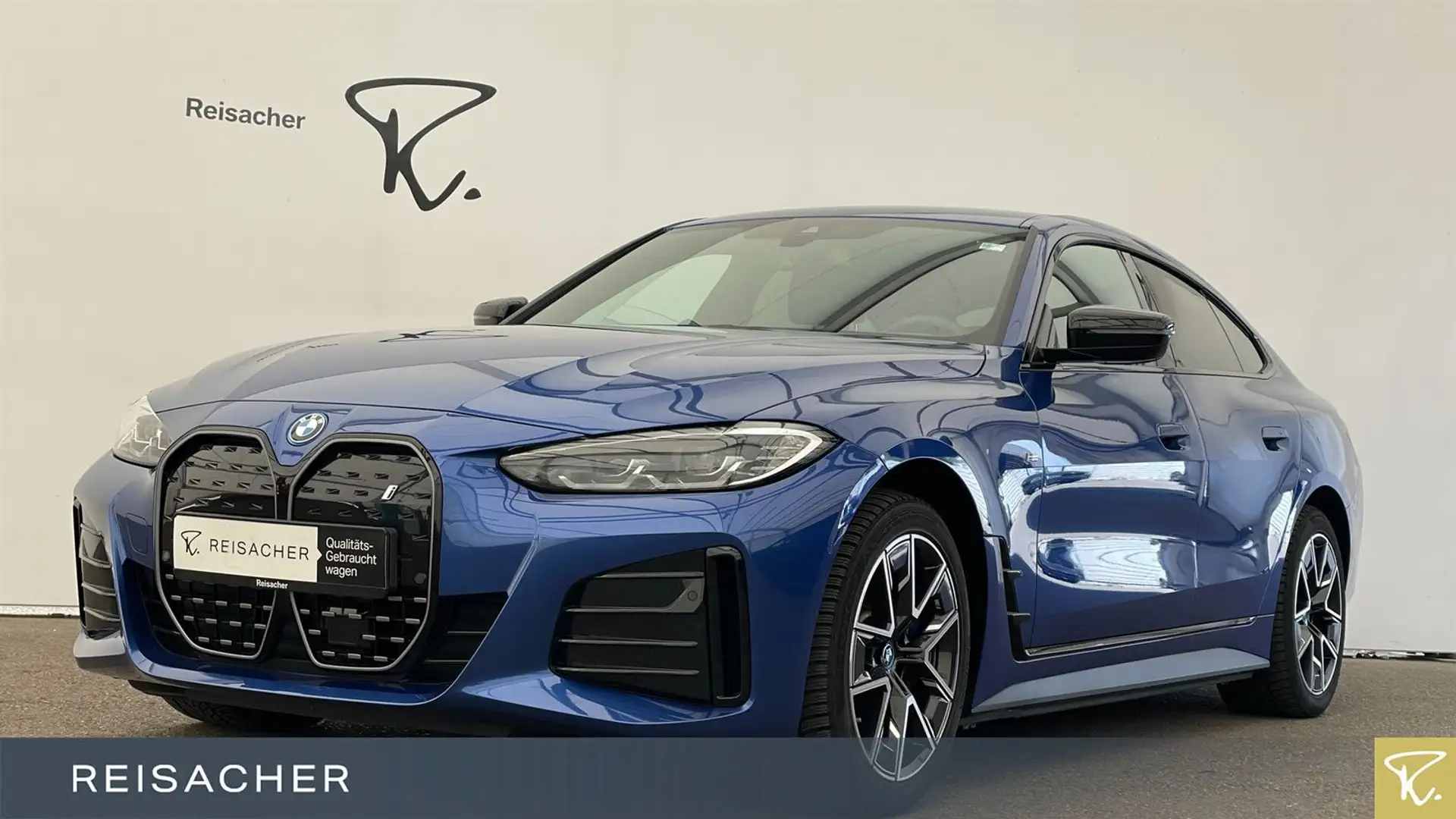 BMW i4 A eDrive35 Gran Coupé M Sport AHK RFK H&K 18" Blau - 1