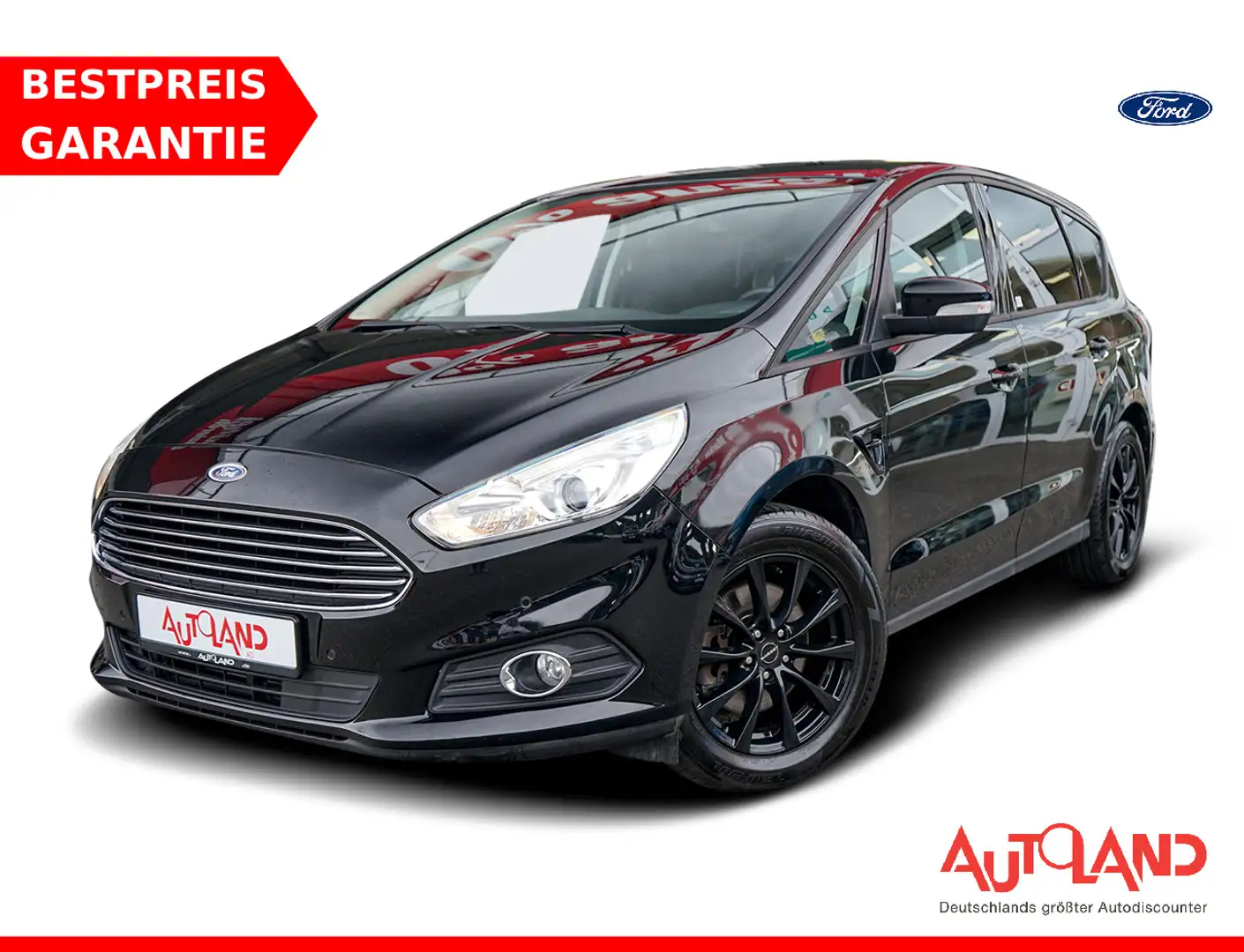 Ford S-Max 1.5 EcoBoost Titanium Navi Sitzheizung AHK Zwart - 1