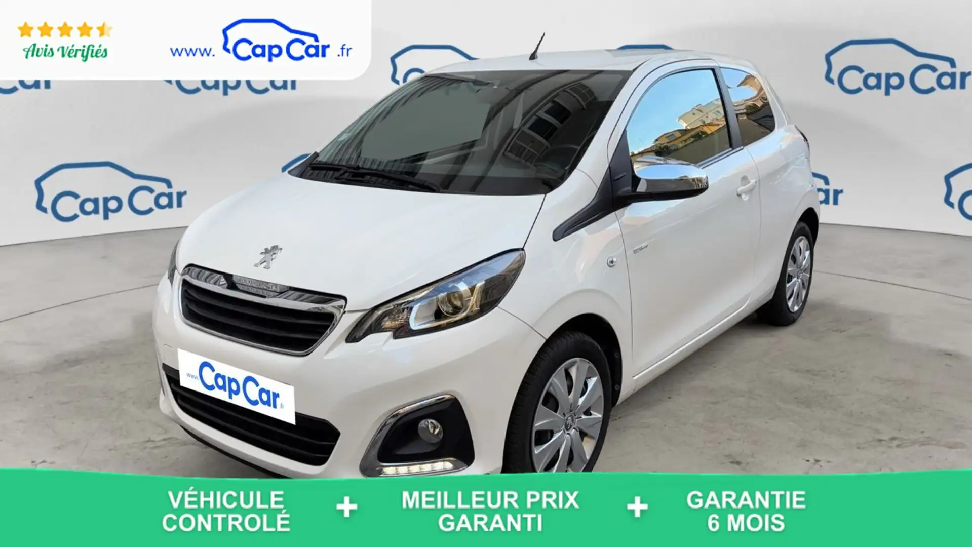 Peugeot 108 1.0 VTi 72 Style - 4 places Blanc - 1