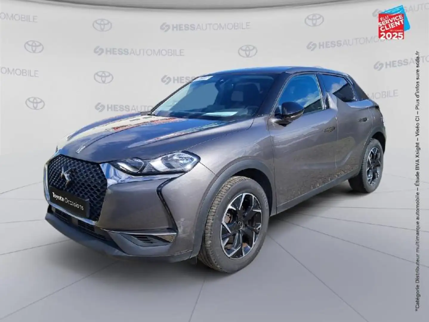 DS Automobiles DS 3 Crossback BlueHDi 100ch So Chic Carplay Gris - 1