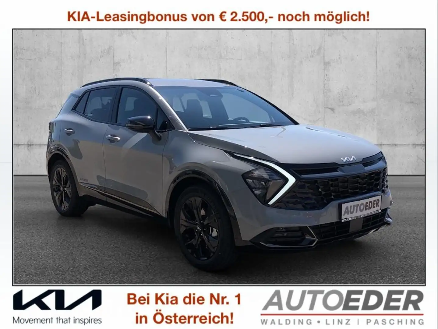 Kia Sportage 1,6 TGDI 48V Anniversary DCT Gris - 1