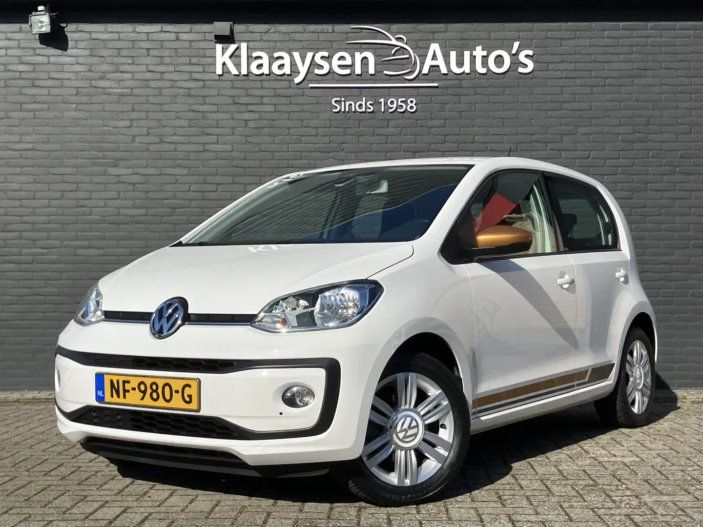 Volkswagen up! 1.0 BMT High Up! | dealer onderhouden | climate co Blanc - 1