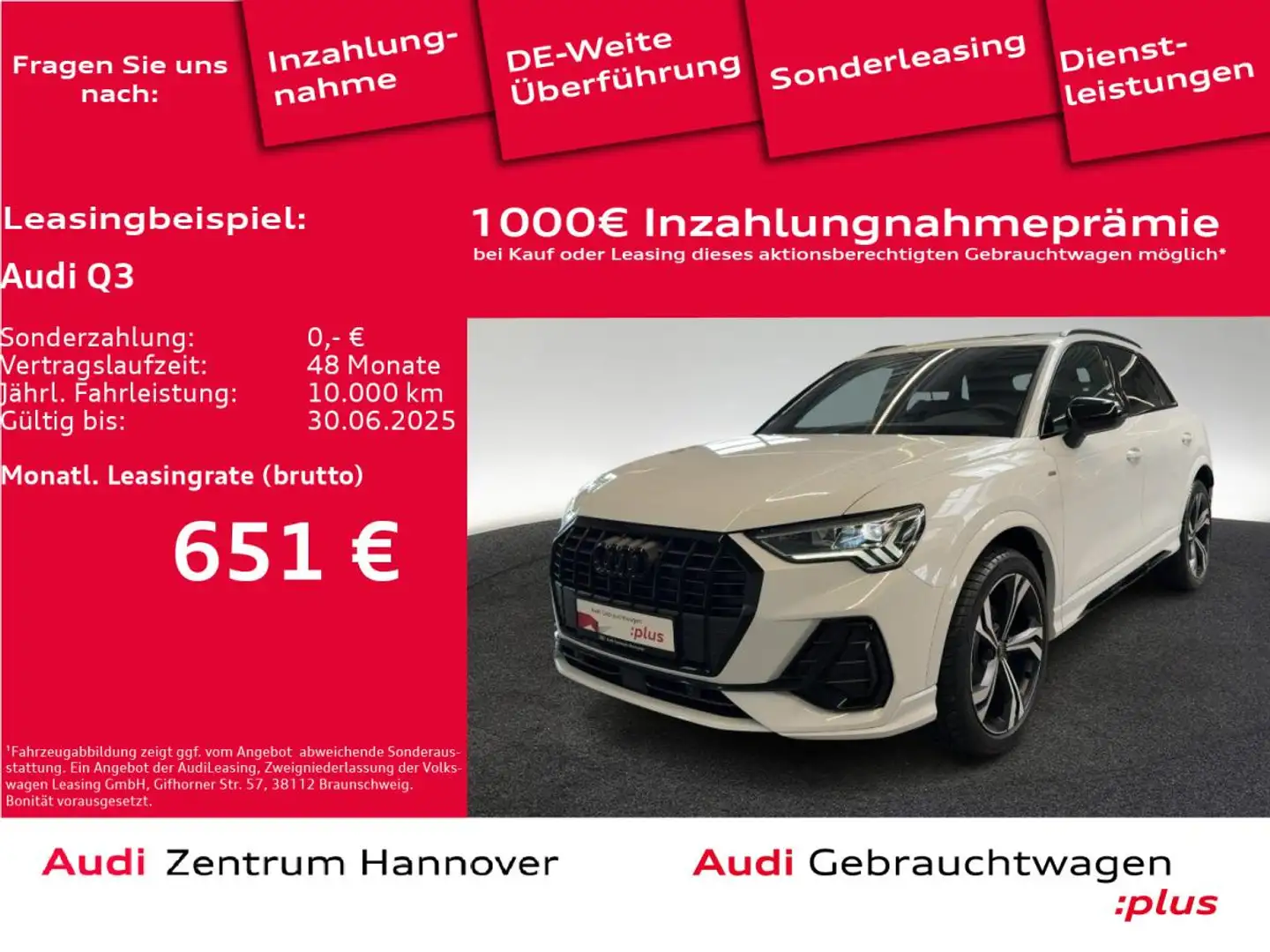Audi Q3 35 TFSI S line S tronic Weiß - 1