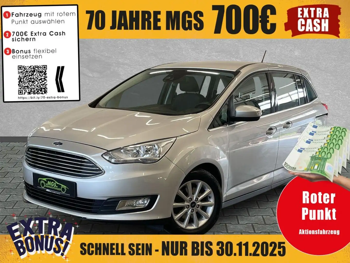 Ford Grand C-Max Titanium #7SITZER #NAVI #DAB #WINTER Silber - 1