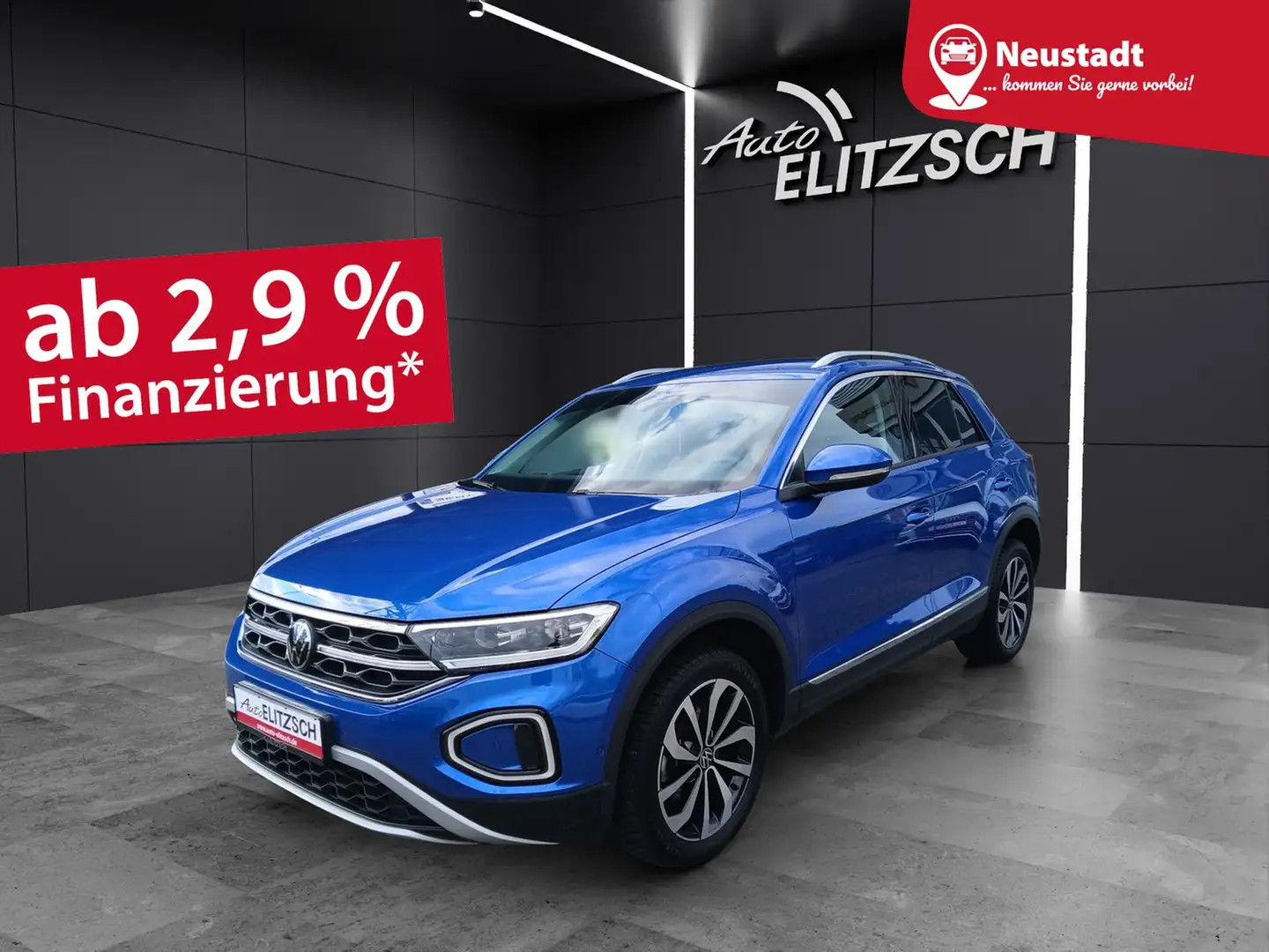 Volkswagen T-Roc TSI Style Matrix AHK Kamera ACC Keyless Navi Blau - 1