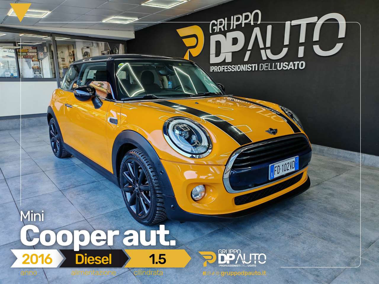 MINI Cooper D 1.5 D Hype Auto JCW - NAV - RETRO - LED