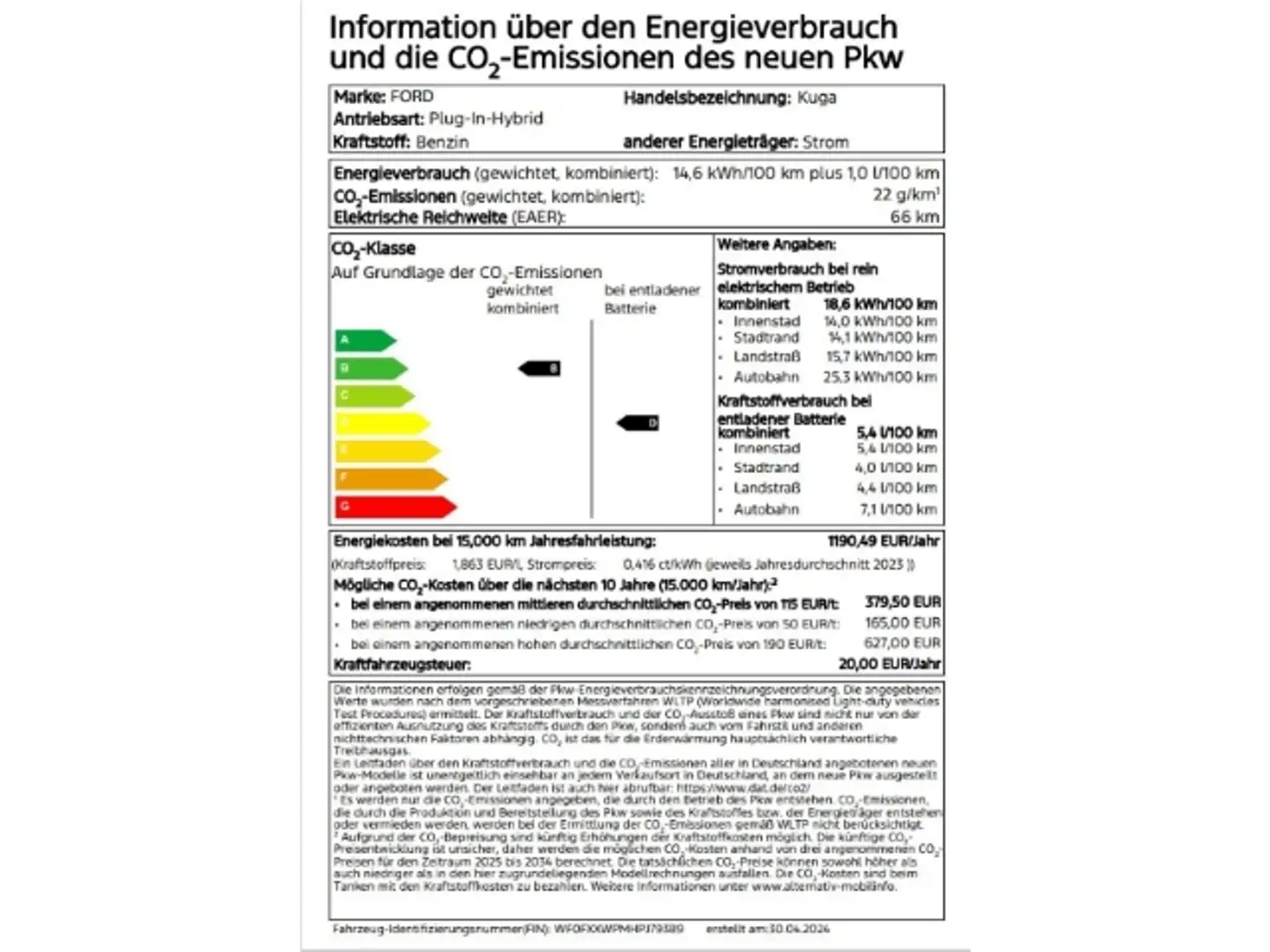 Ford Kuga Cool&Connect 2,5PHEV 225PS Klima/PDC/Sitzheizung/F Grau - 2