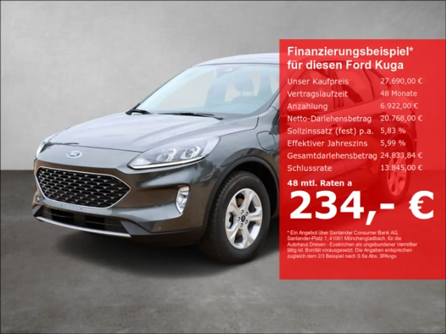 Ford Kuga Cool&Connect 2,5PHEV 225PS Klima/PDC/Sitzheizung/F Grau - 1