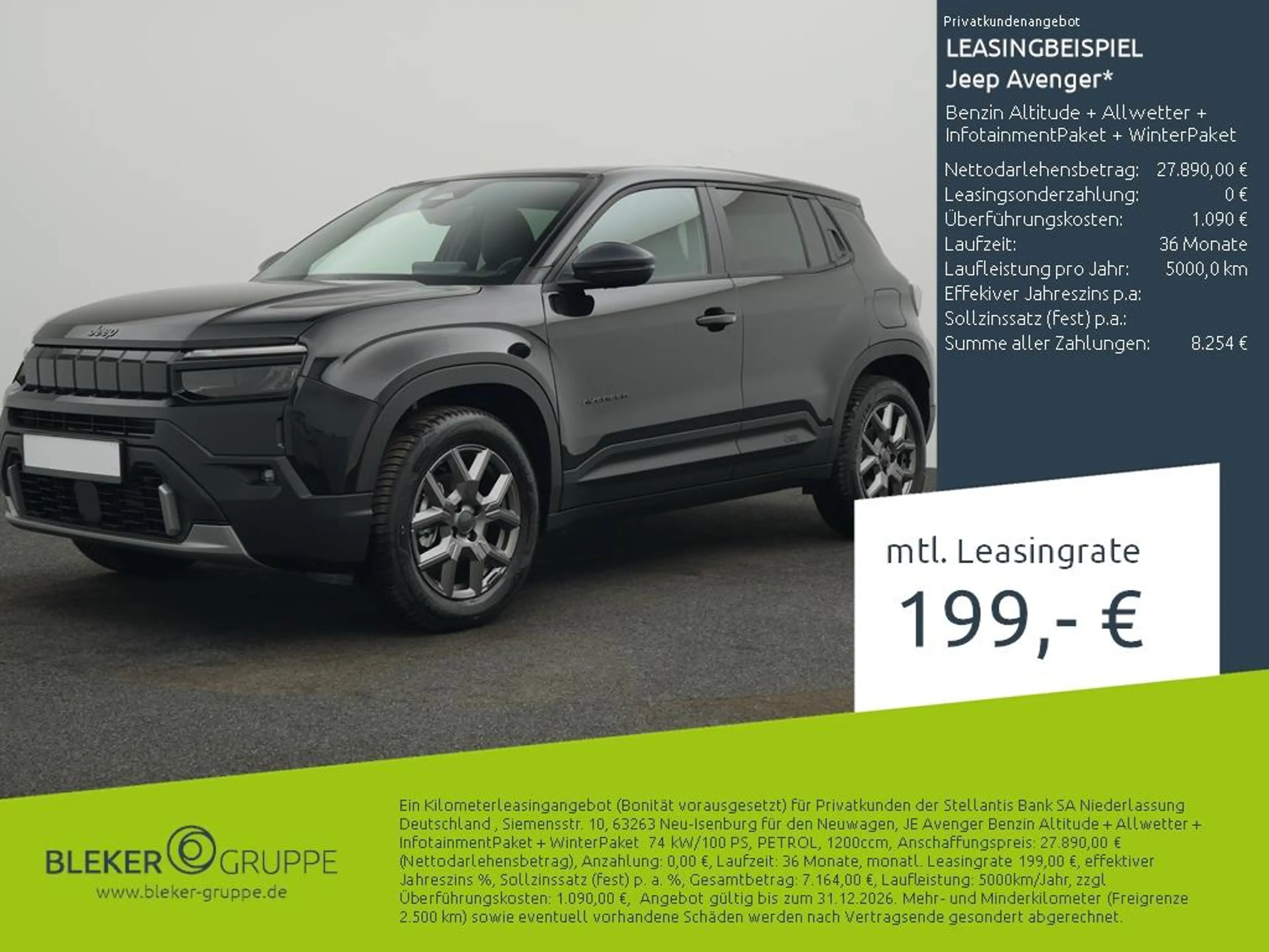 Jeep Avenger Benzin Altitude + Allwetter + InfotainmentPaket +
