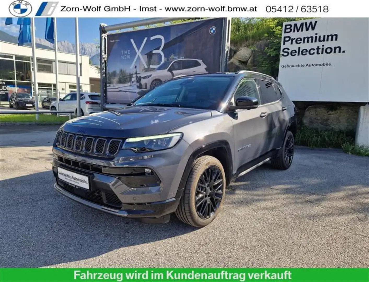 Jeep Compass 1.3 PHEV S 240 PS AT 4xe Gris - 1
