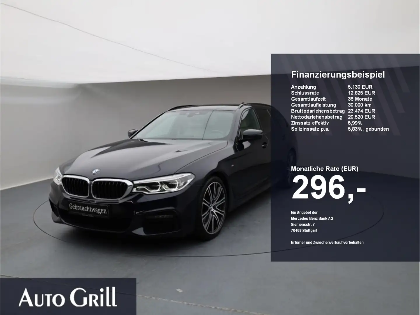 BMW 540 d xDrive Tour M-Sport VERKAUF NUR AN GEWERBE Schwarz - 1