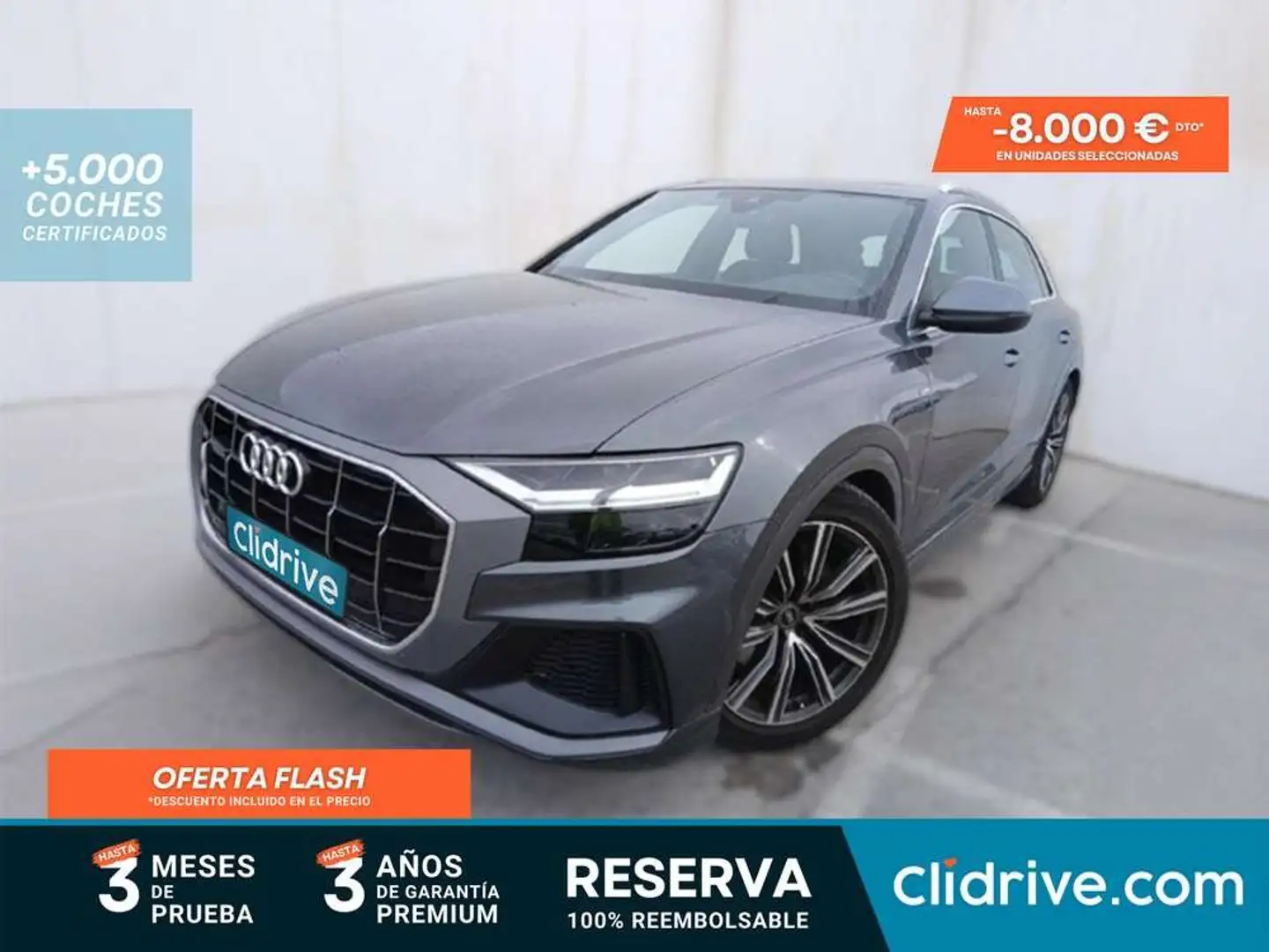 Audi Q8 45 TDI Black line quattro tiptronic Gris - 1