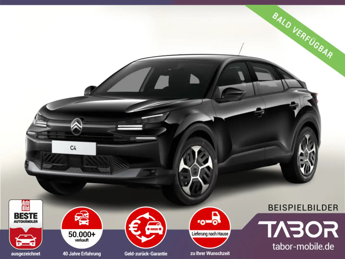 Citroen C4 MHEV 145 eDSC6 PLUS FACELIFT Nav Kam PDC LED Schwarz - 1