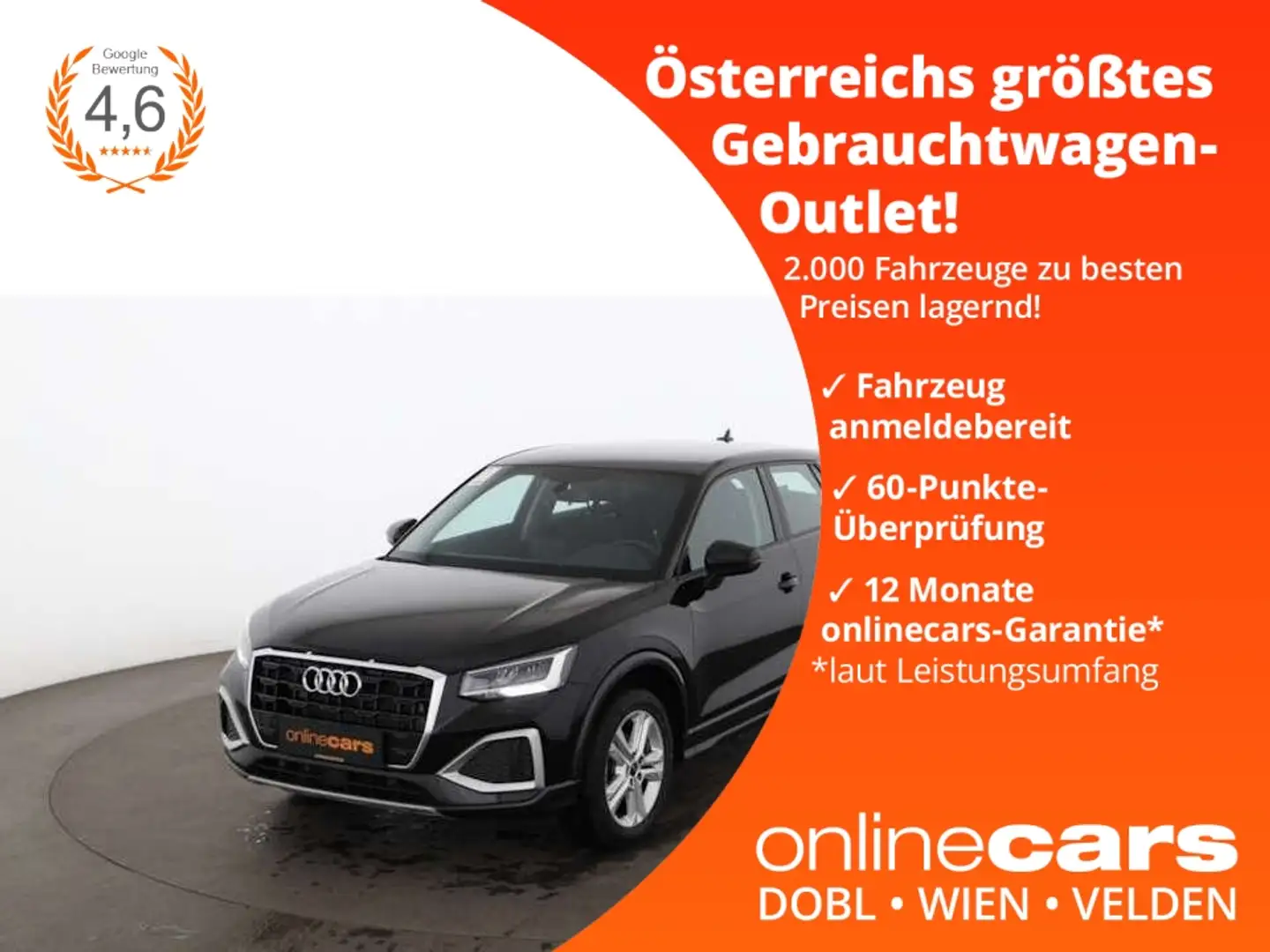 Audi Q2 30 TFSI advanced LED NAVI SITZHZG Nero - 1