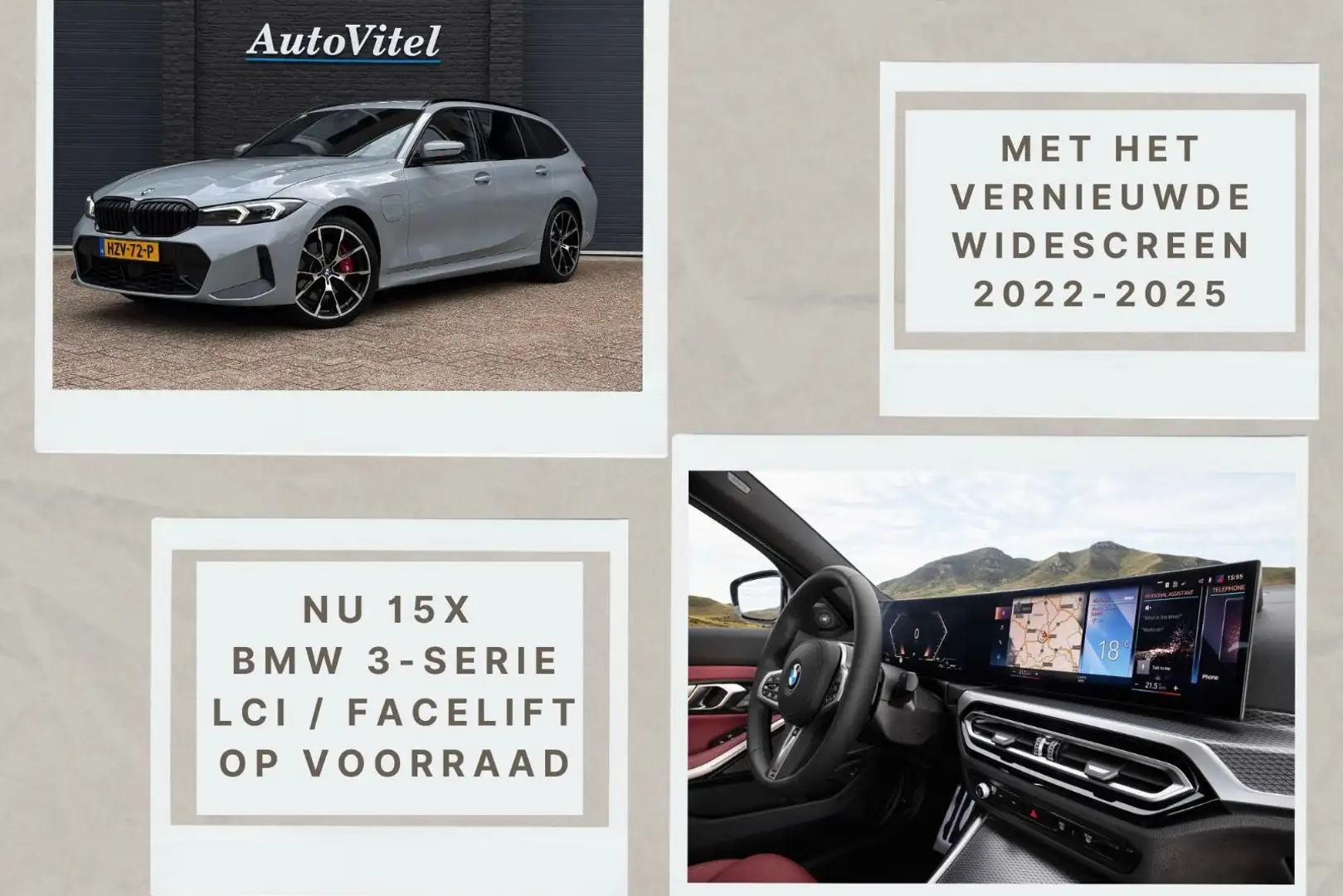 BMW 330 3-serie Touring 330e M-sport LCI Facelift | Camera Gris - 2