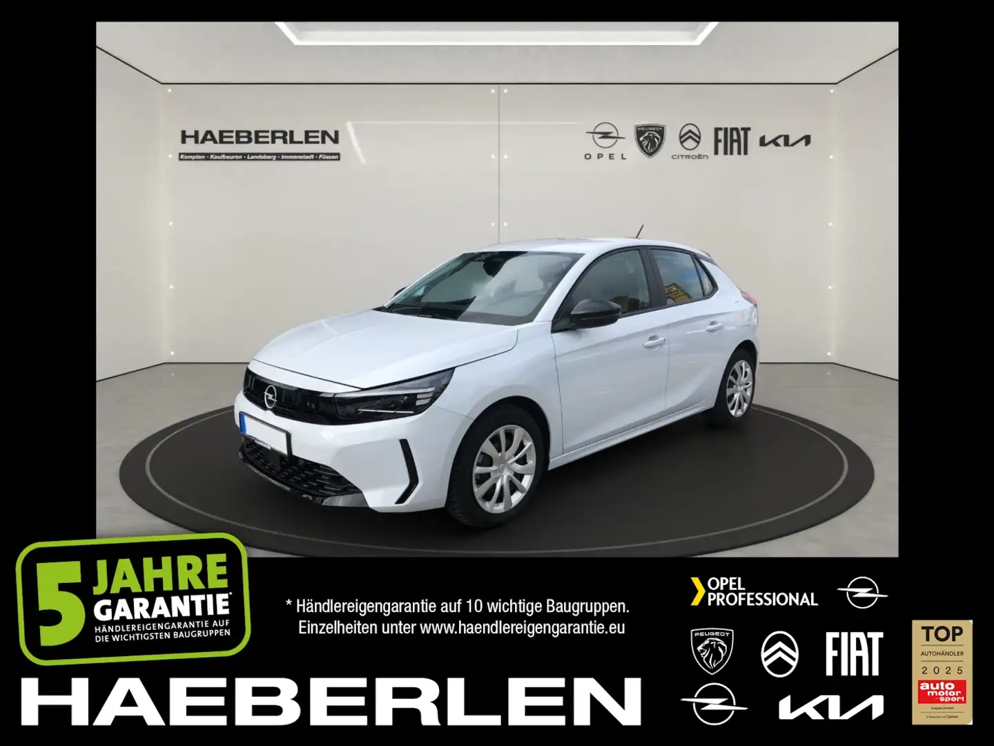 Opel Corsa F 1.2 Turbo Edition LED+SHZ+Fernlichtass. Weiß - 1