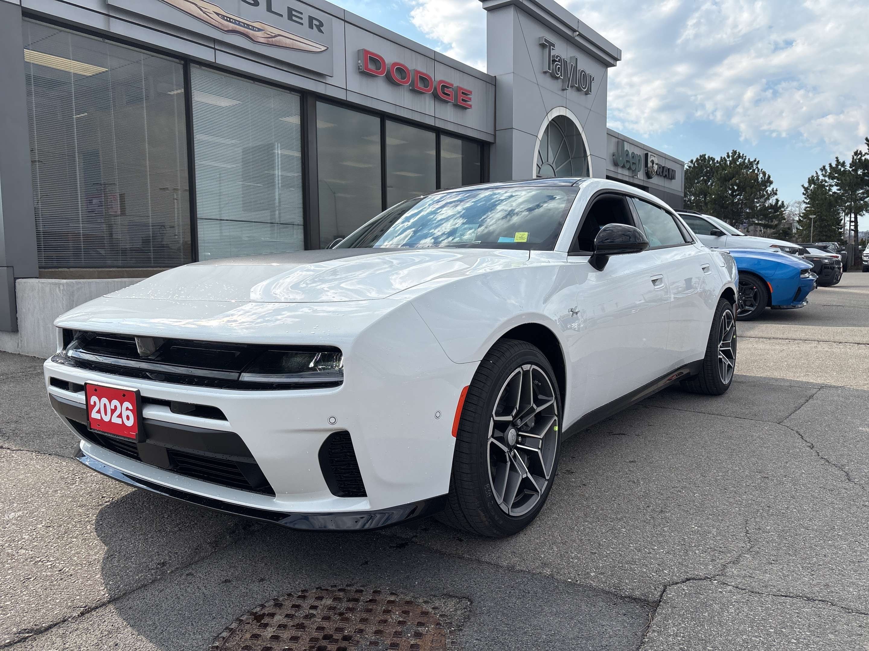 White 2026 Dodge Charger Sedan All-Wheel Drive Automatic