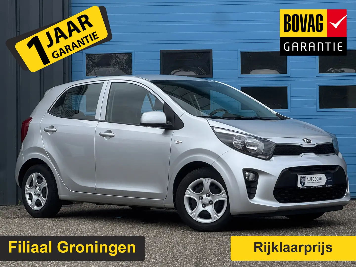 Kia Picanto 1.0 CVVT EconomyPlusLine GRATIS Afleverpakket! | A Gris - 1
