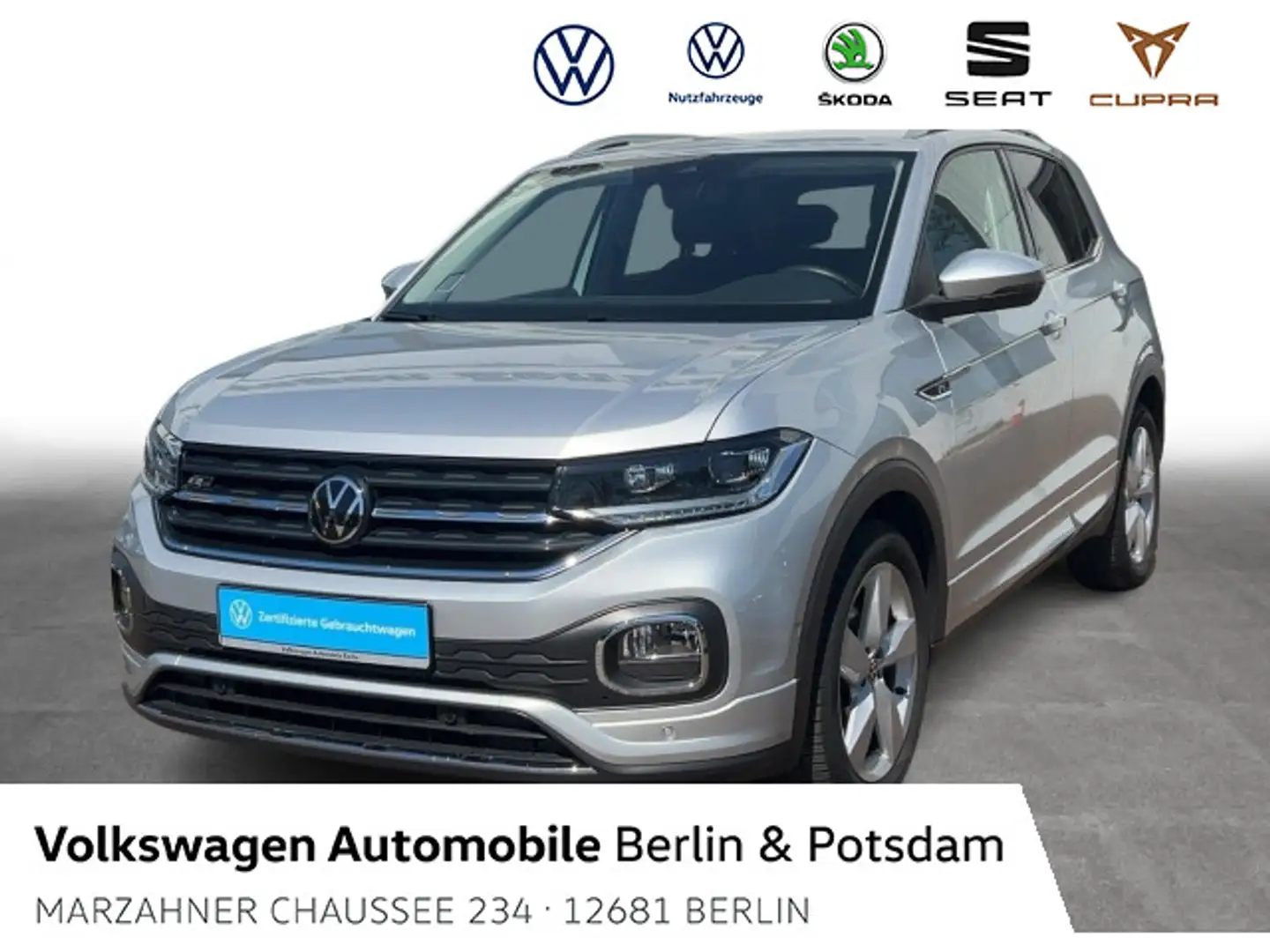 Volkswagen T-Cross 1.0 TSI DSG Style R-Line "Ex" Navi LED Plateado - 1