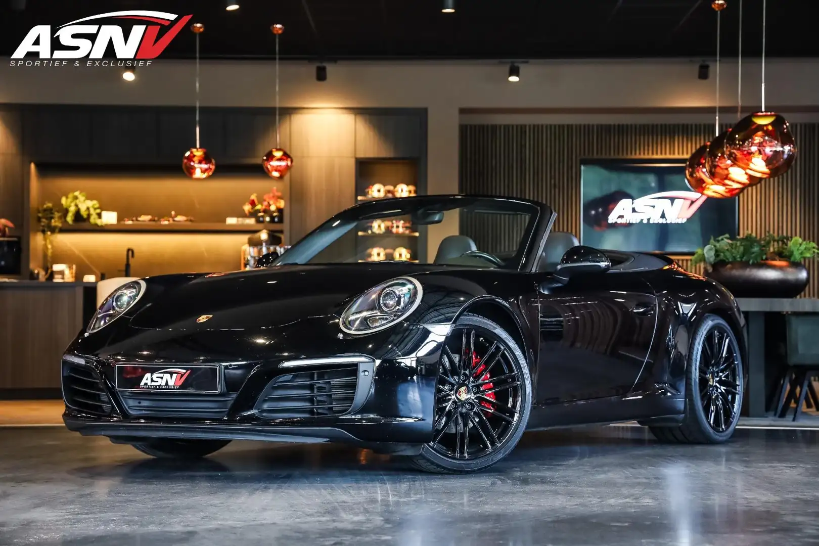 Porsche 991 991 Cabrio 3.0 Carrera, Facelift/MK2, 370 PK, Spor Zwart - 1