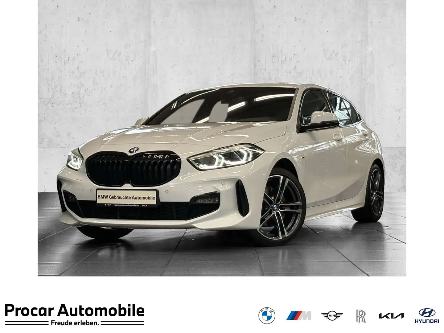 BMW 118 i M Sport LED Aut. LC Prof. PA RFK DAB Shz Weiß - 1