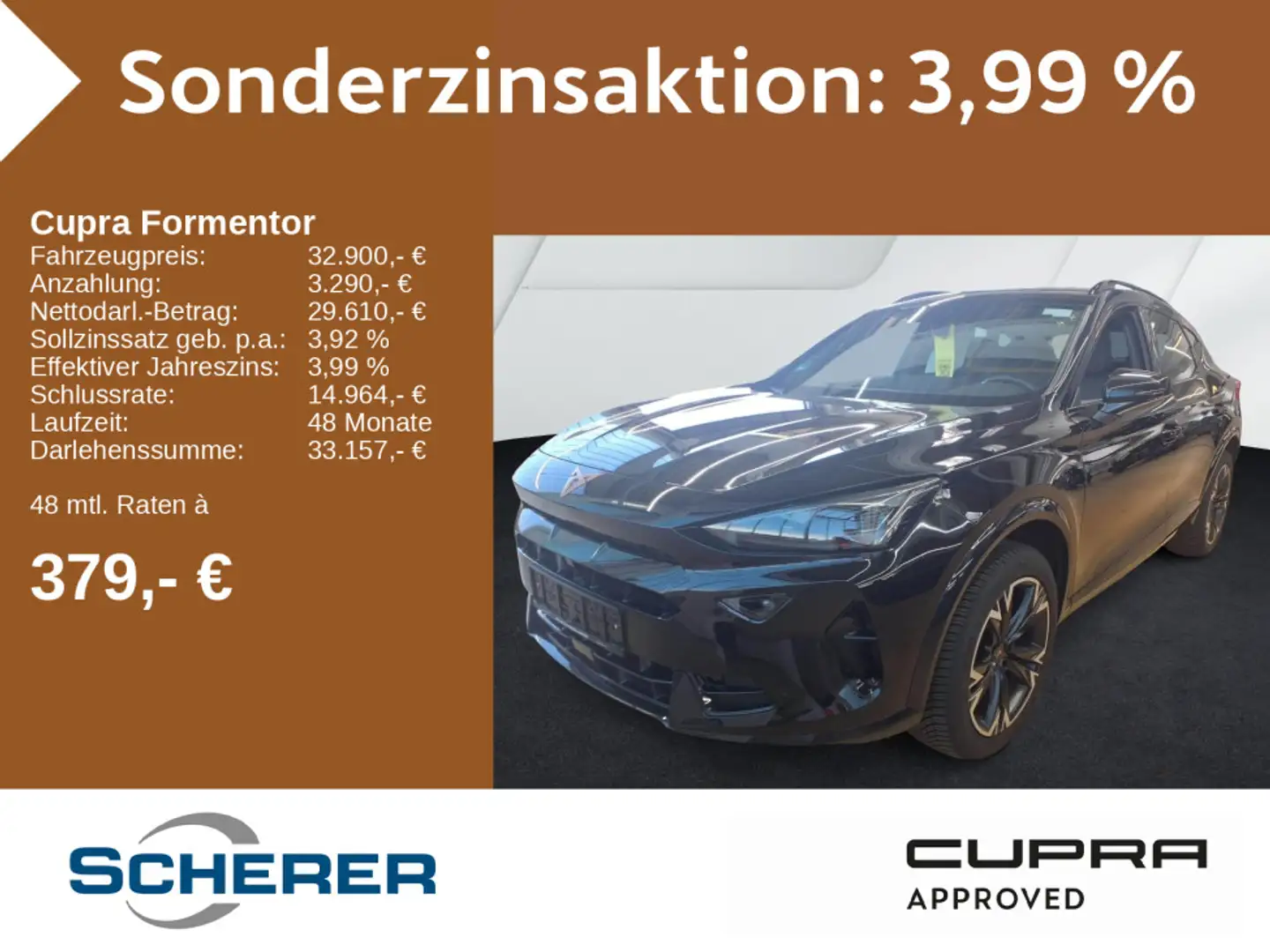 CUPRA Formentor 1.5 TSI DSG NAVI VOLL LED Edge SHZ Zwart - 1