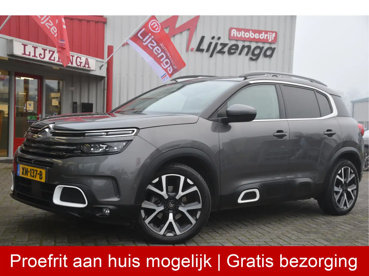 Citroen C5 Aircross 1.6 PureTech 225 PK Business Plus Leer | Carplay | Grijs - 1