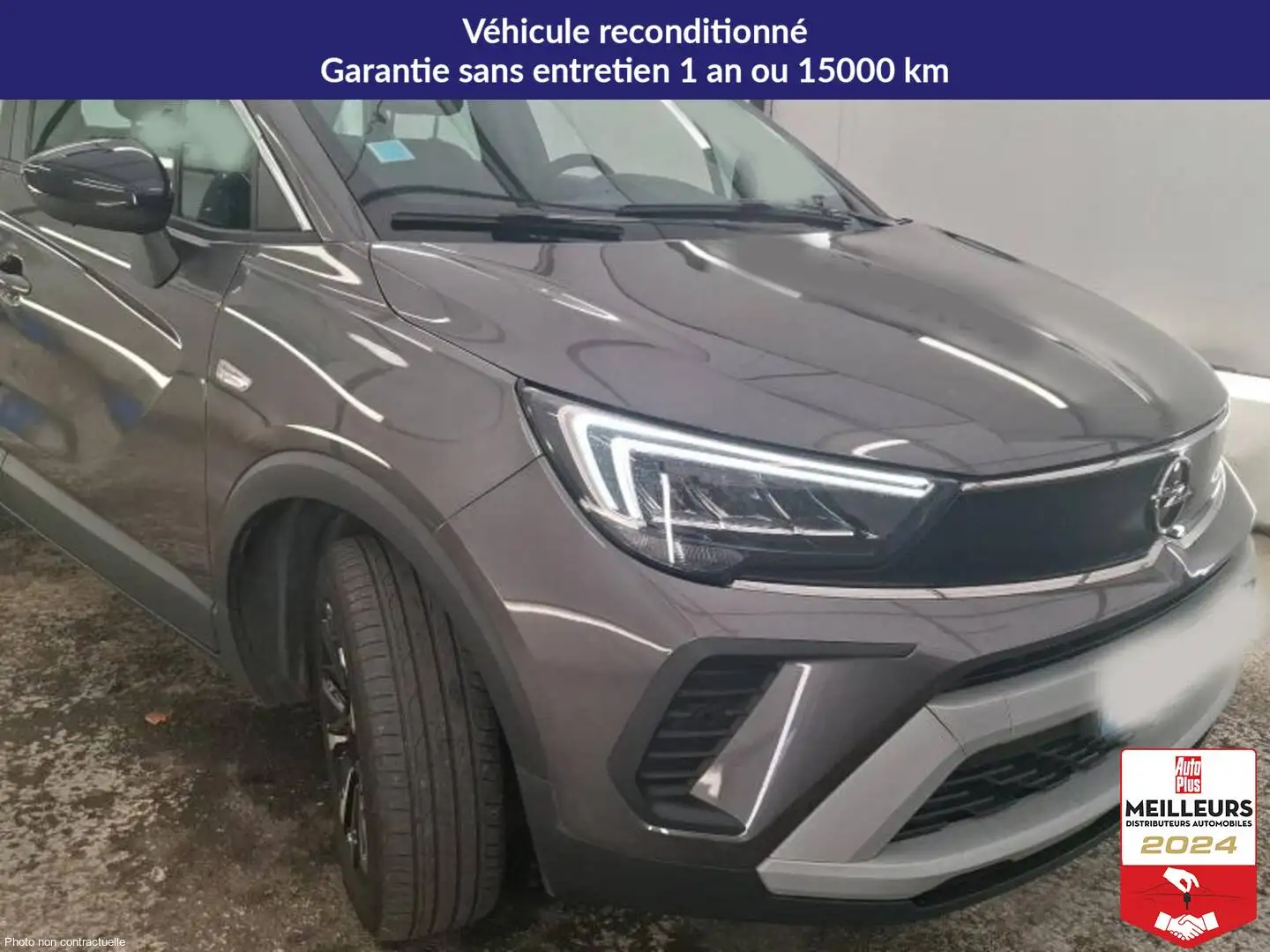 Opel Crossland X Turbo 130 BVA6 Elegance +Pack City 180° Gris - 2