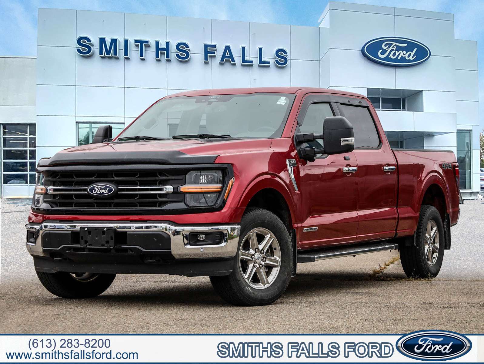 Red 2025 Ford F-150 Pickup Truck Four-Wheel Drive 