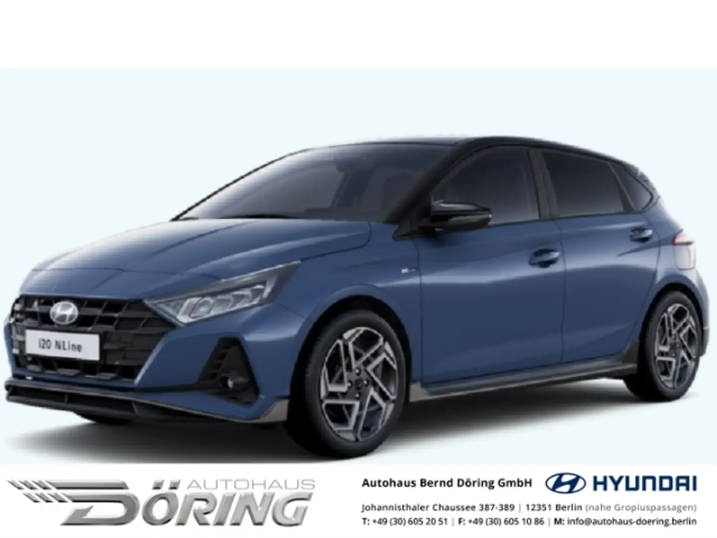Hyundai i20 N Line 1.0 Turbo Automatik (100 PS) Assistenzpaket Blu/Azzurro - 1