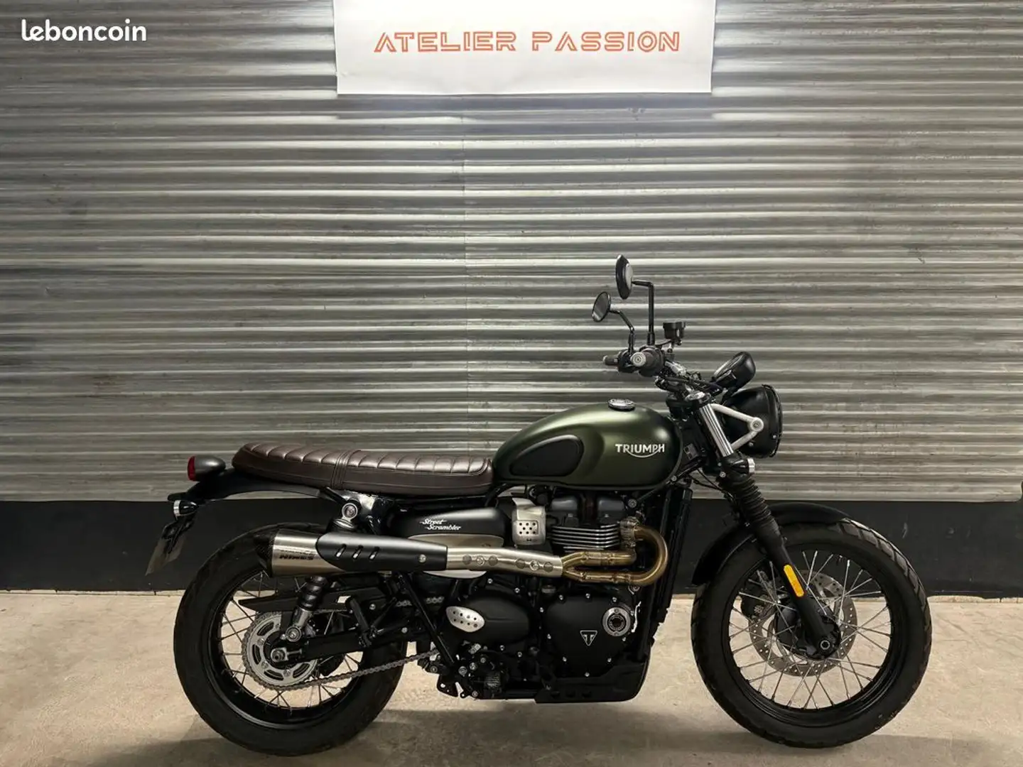 Triumph Street Scrambler Vance & Hines Première main Révisée et Garantie 12 Зелений - 1