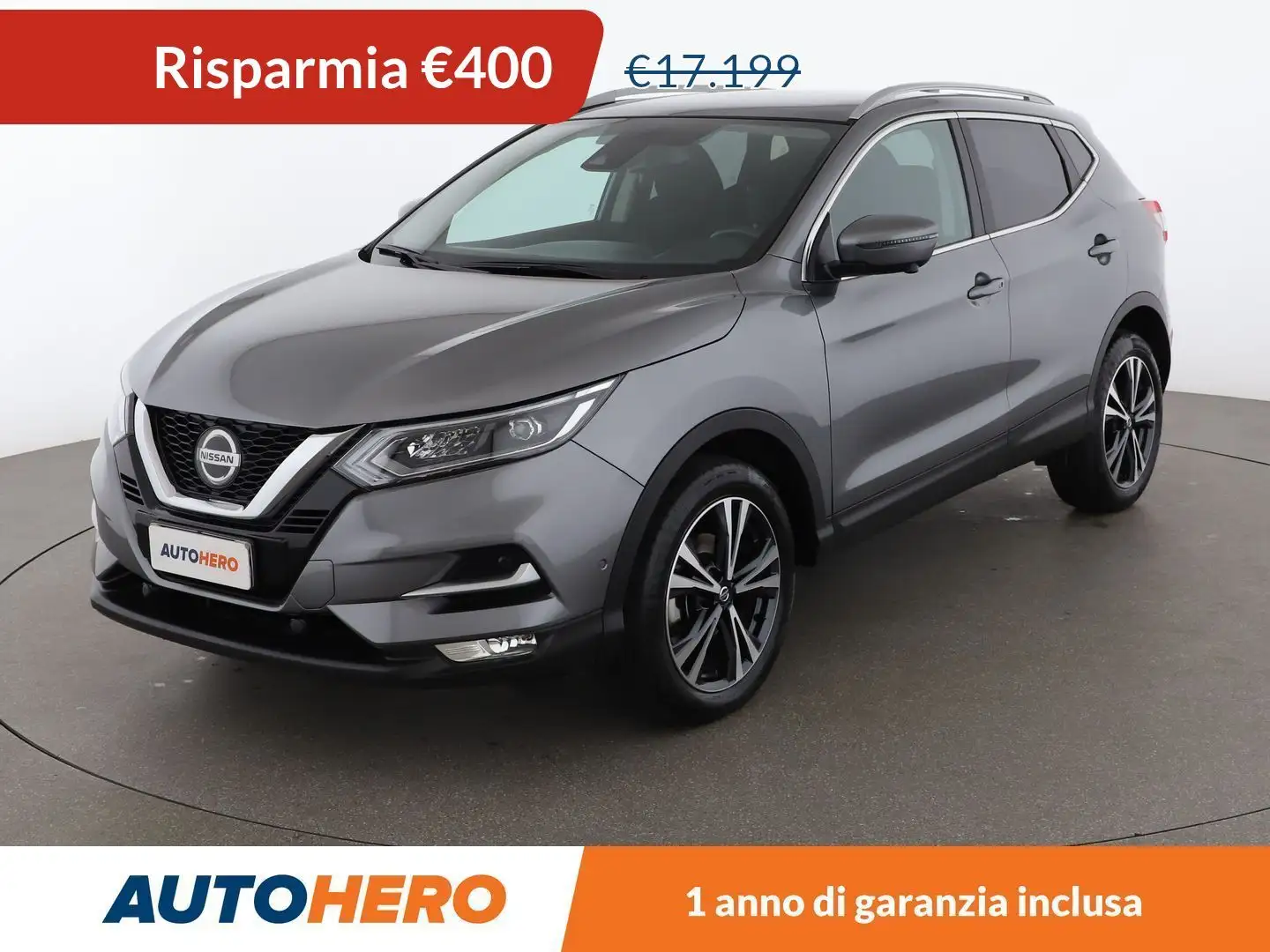 Nissan Qashqai 1.3 DIG-T N-Connecta 140 CV Grigio - 1
